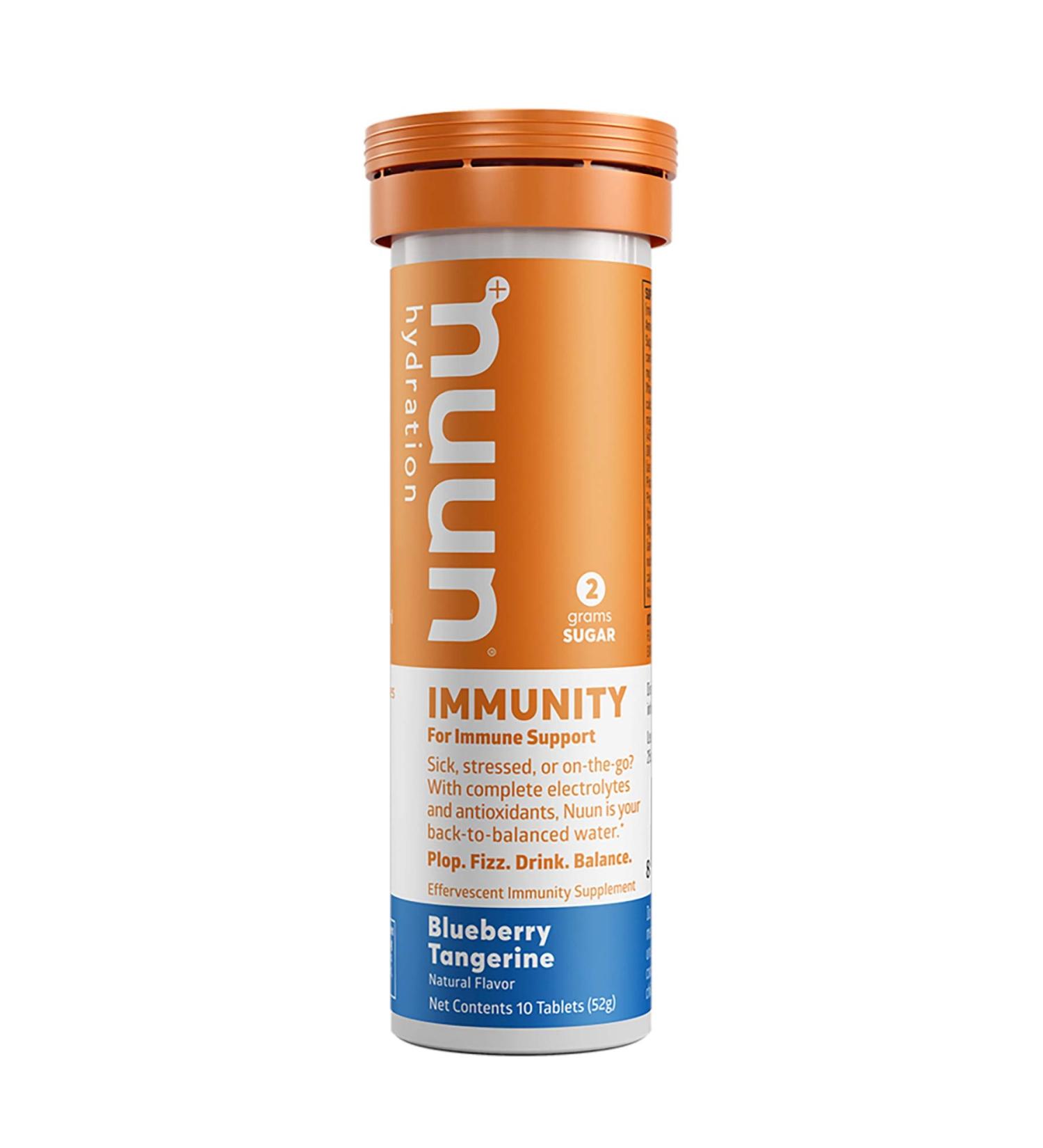 Nuun Immunity Blueberry Tangerine - 10ct Tube | Boost Your Health | International Shipping Available - Buy Online on GoSupps.com