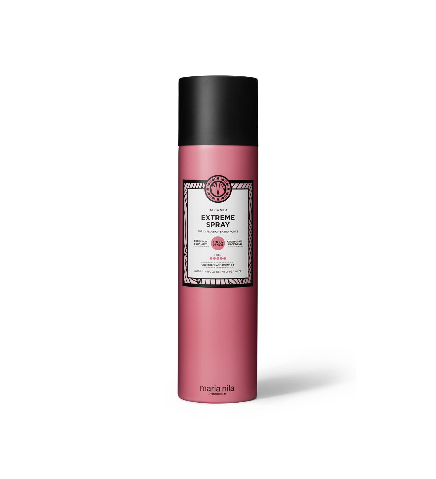Maria Nila Extreme Spray 13.5 Fl Oz Hold 5/5 Antioxidant Preserves Hair Color 100% Vegan & Sulfate/Paraben free