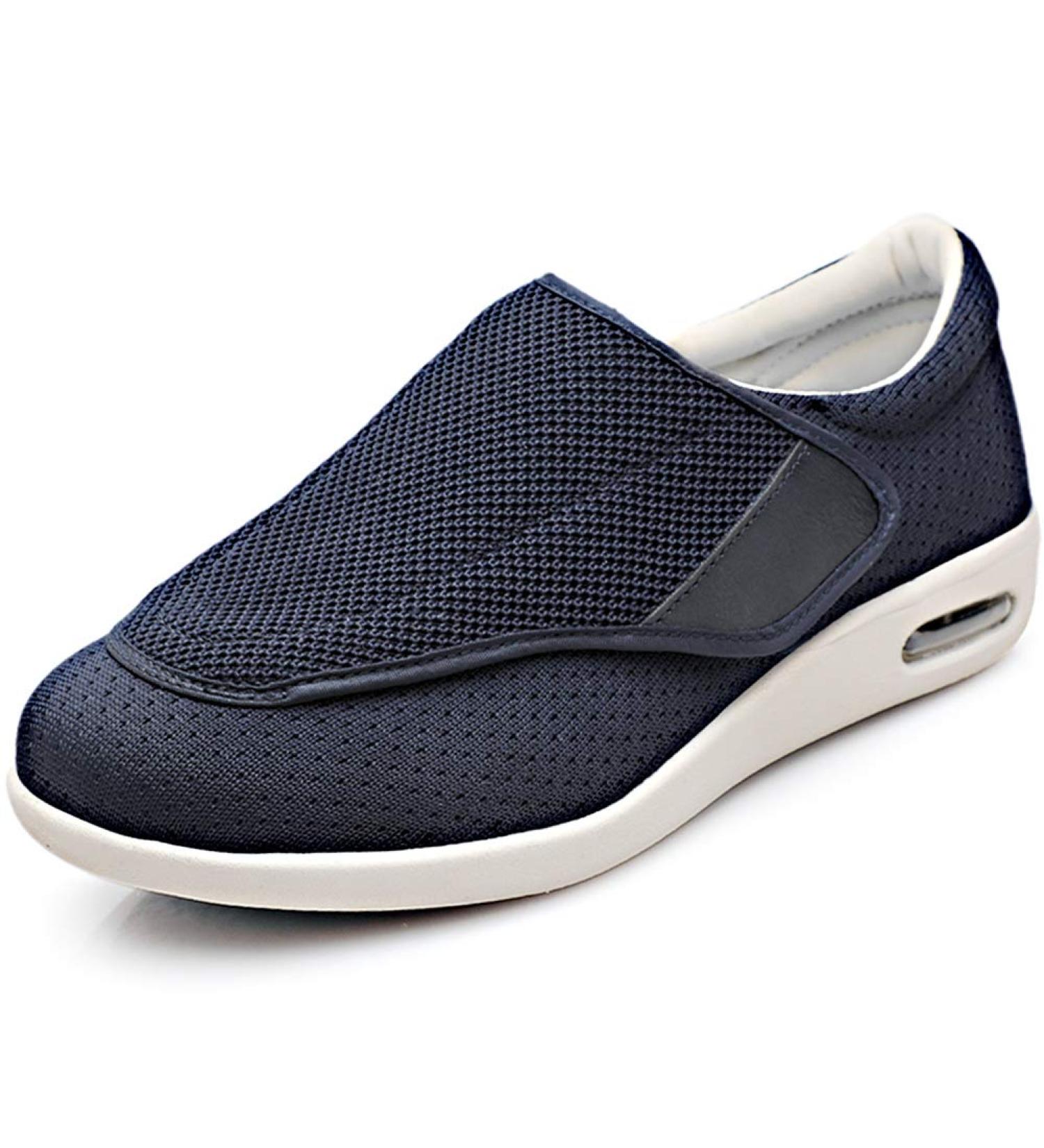 Adjustable Diabetic Shoes for Women | Pain Relief Slip-On Slippers | Orthopedic with Memory Foam Insoles | Lightweight for Seniors | Wide Width Navy 8.5 - Buy Online on GoSupps.com