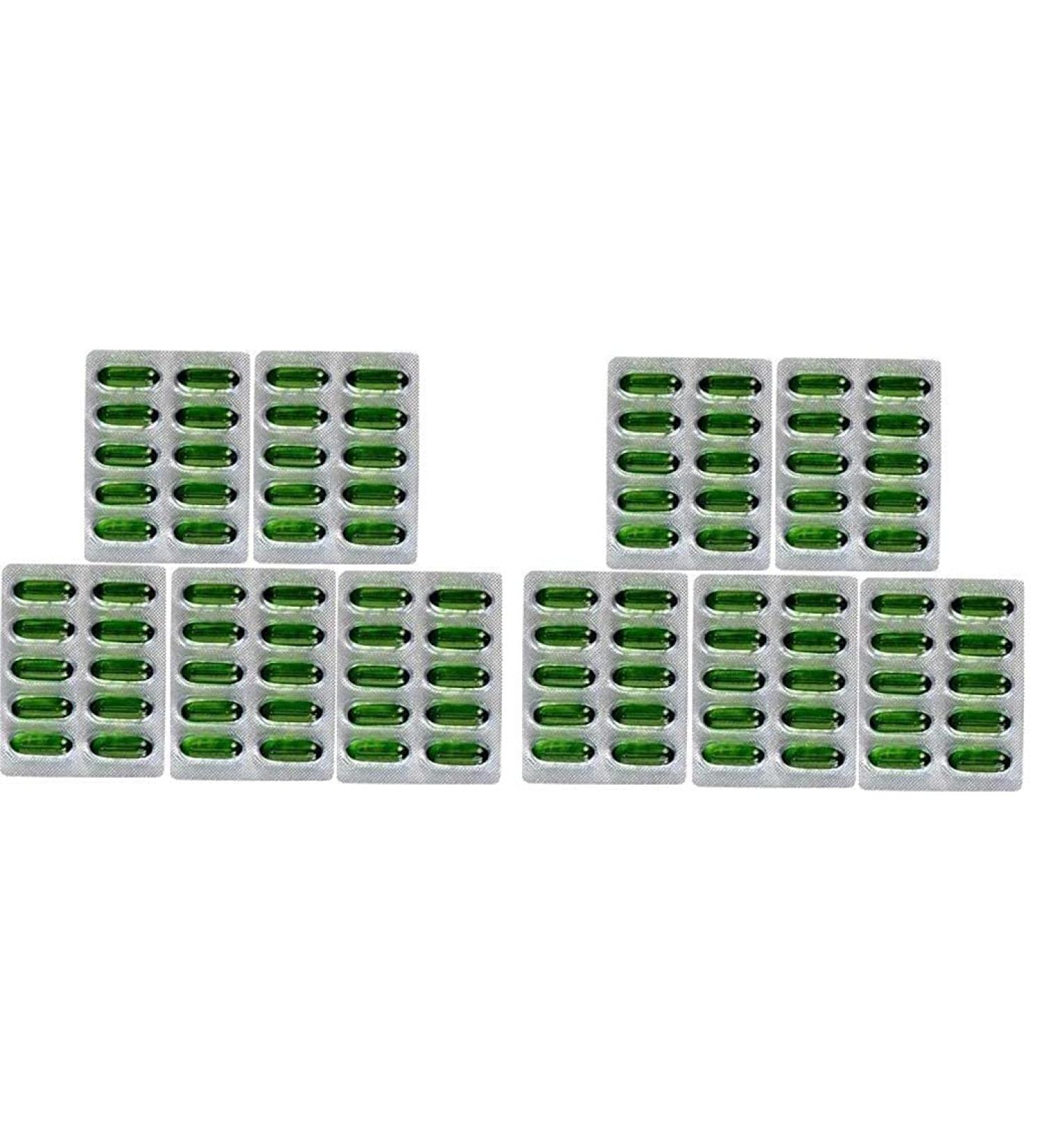 Evion Capsules 400mg Vitamin E for Glowing Face, Hair, Acne, Nails & Skin - 10 Count (Pack of 5) - Buy Online on GoSupps.com