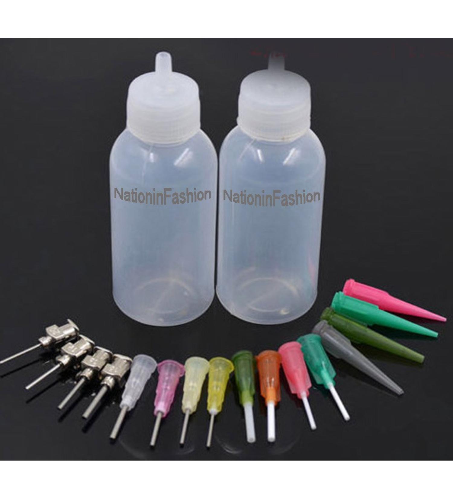 Henna Applicator Bottles with 16 Tips. (Ships from CANADA Locally) - Brand NationinFashion