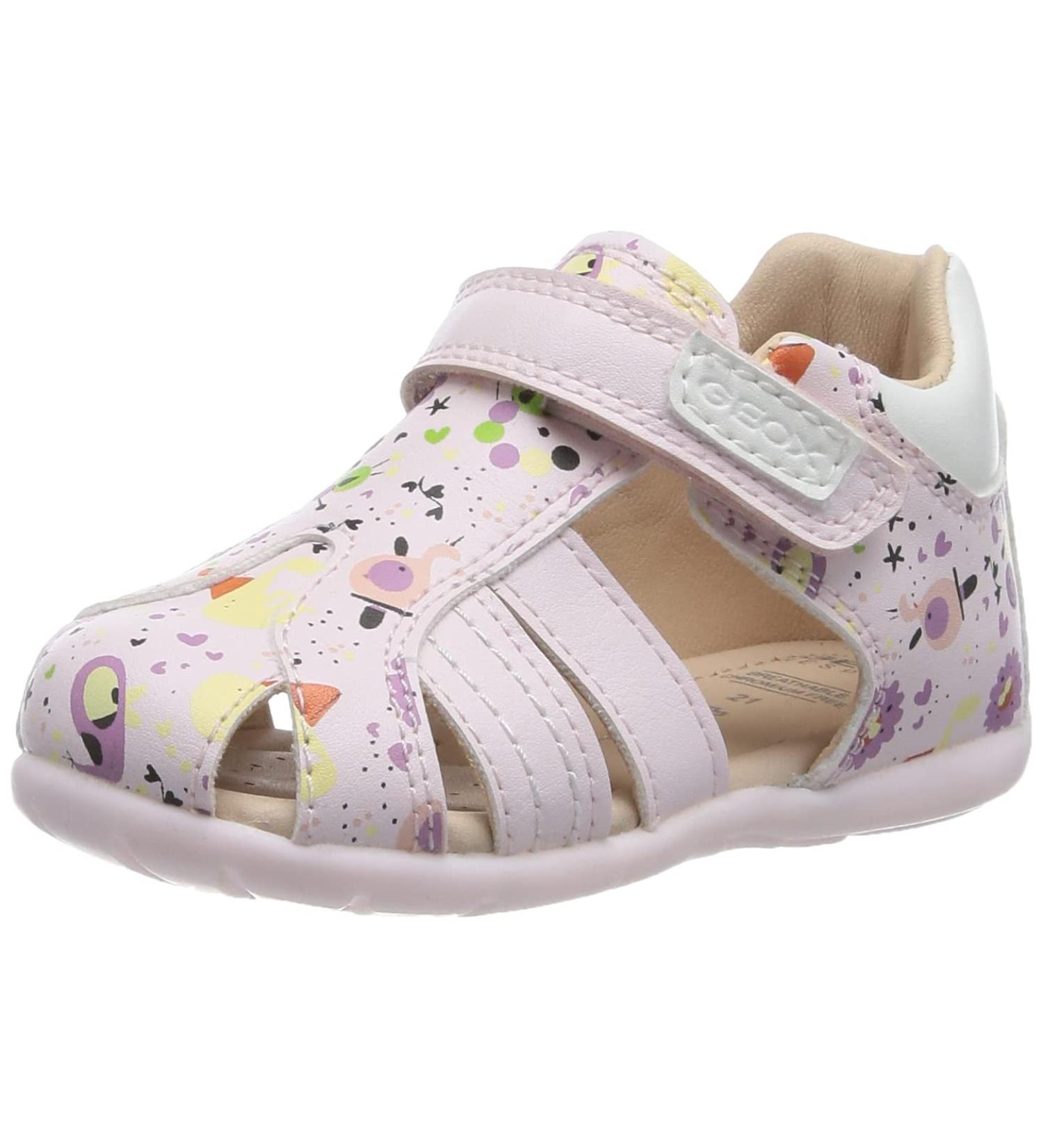 Geox Baby Girl's B Elthan Sandal - Size 5 UK Child - Light Pink/White - Buy Online on GoSupps.com