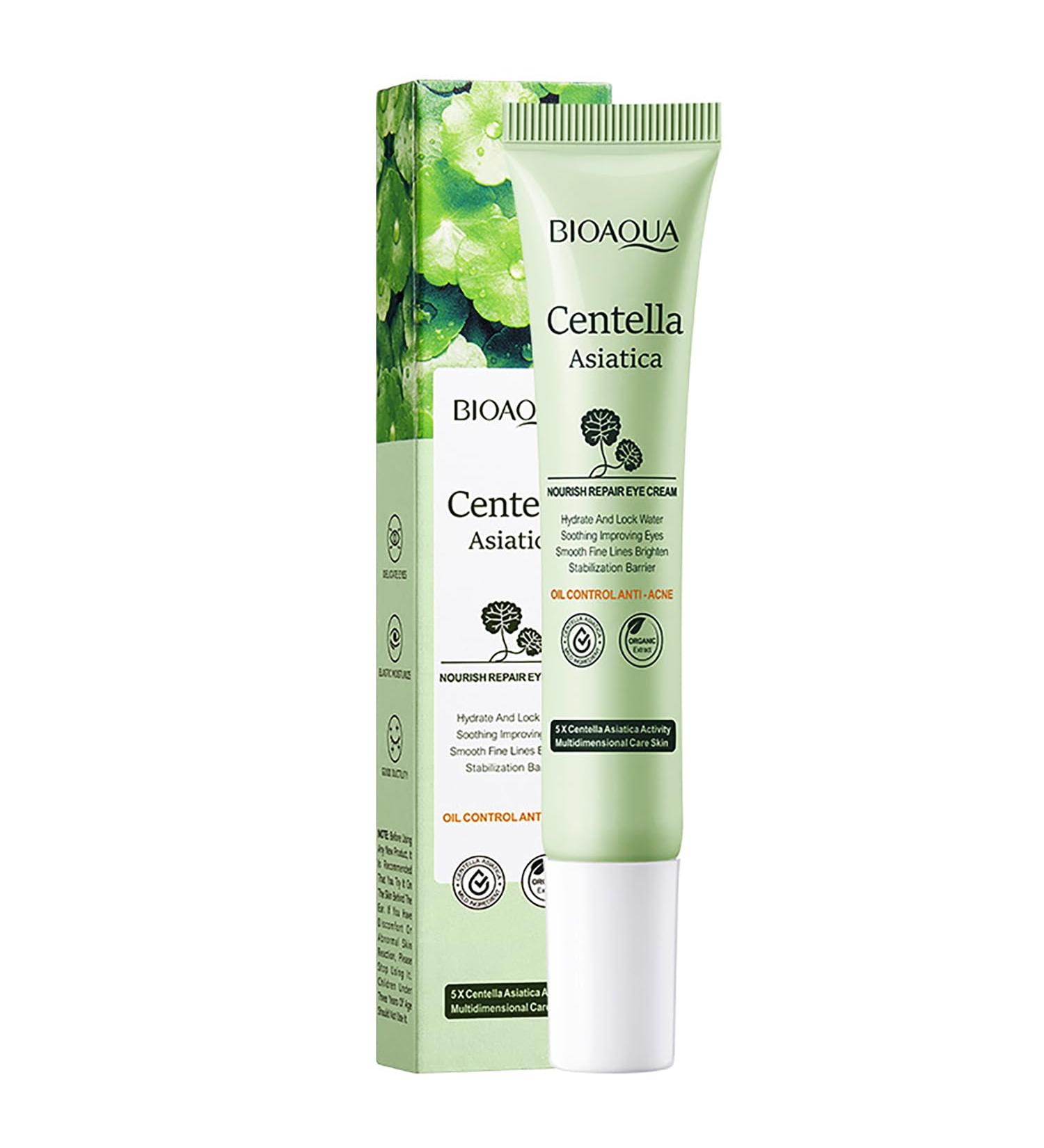 Buy BIOAQUA Centella Asiatica Eye Cream - Nourish Repair Soothing Oil Control Anti-Acne | 20g/0.7oz - International Shipping Available - Buy Online on GoSupps.com
