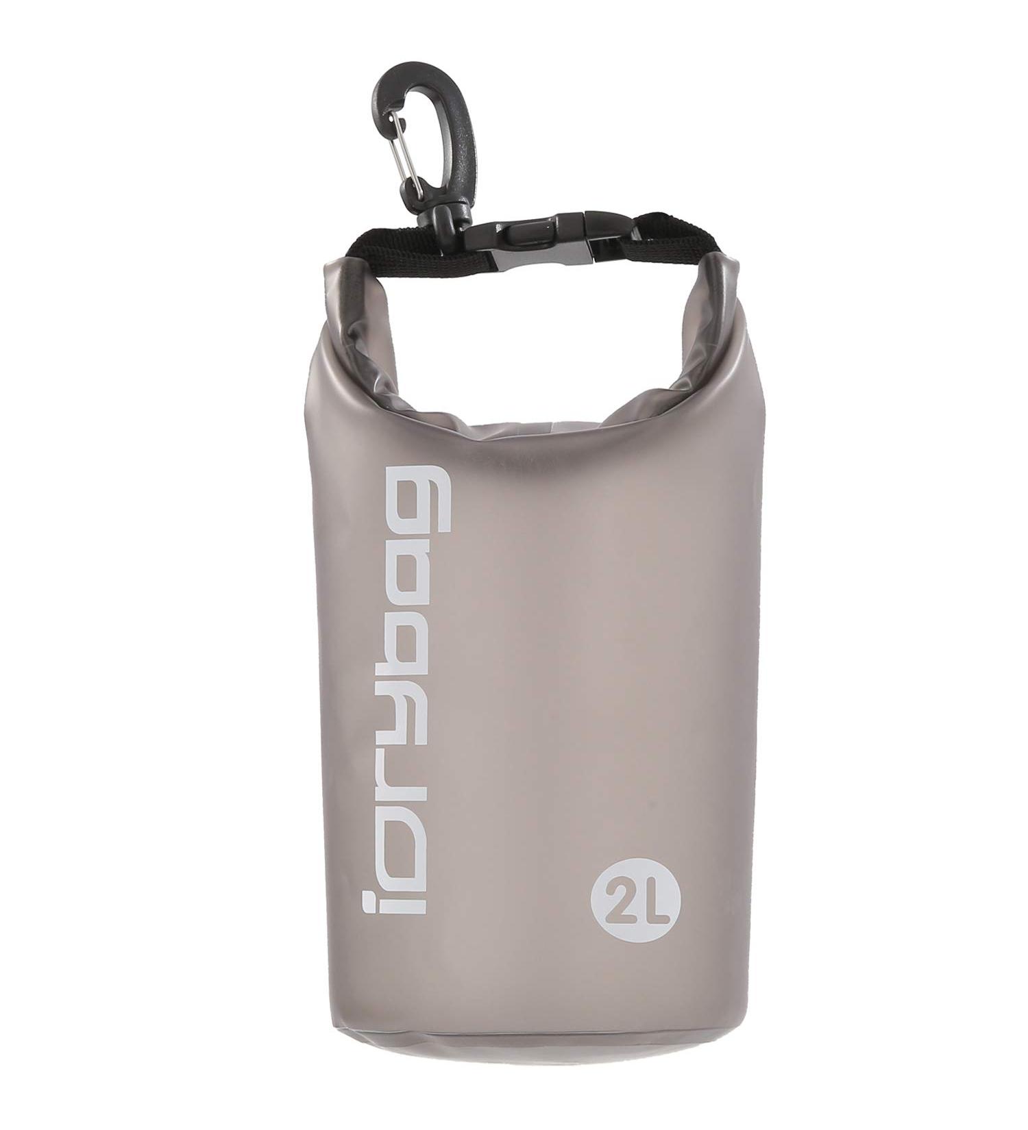 IDRYBAG Clear Waterproof Dry Bag 2L/5L/10L/15L/20L - Lightweight Dry Sack for Water Sports - Ideal for Kayaking, Boating, Swimming - Black Caffeine - Buy Online on GoSupps.com