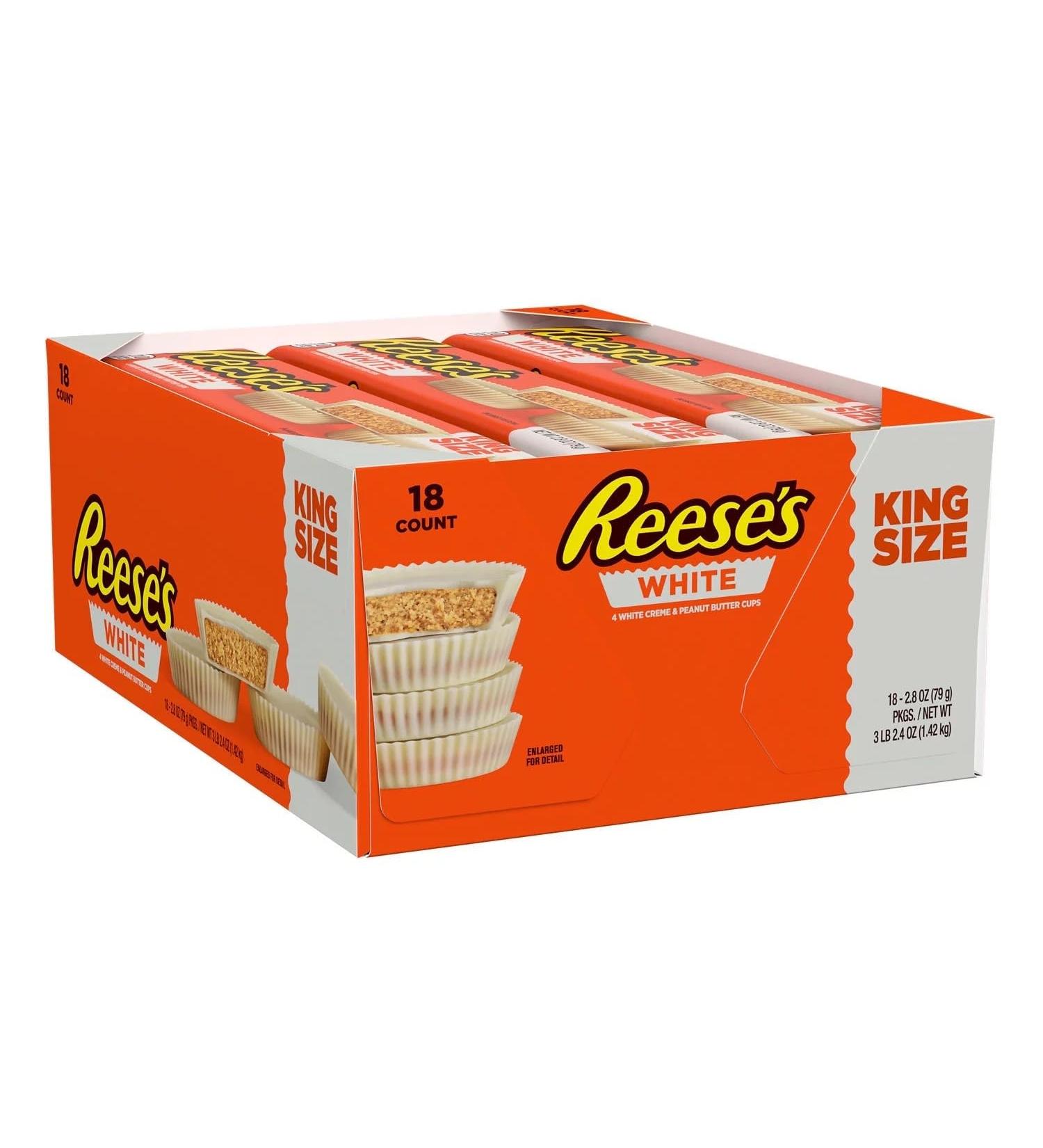 Hershey Reese White Peanut Butter Cups King Size 50.4 Ounce - Buy Online on GoSupps.com