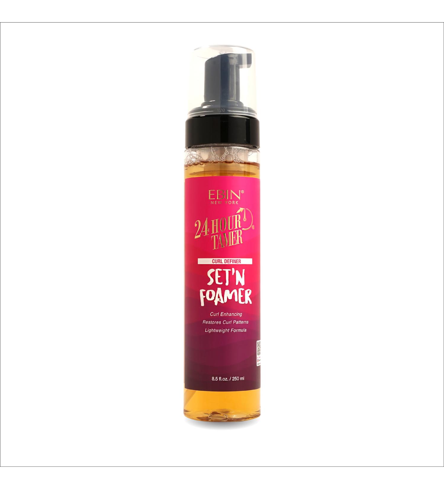 24 Hour Tamer Set'n Foamer Curl Definer 8.5oz/ 250ml - Define Curls & Waves Enhance Volume & Shine Soft Finish with Lightweight Texture Restoring Curl Patterns Nourishes Curls No Flake 8.5 Fl Oz (Pack of 1) Curl Definer - Buy Online on GoSupps.com