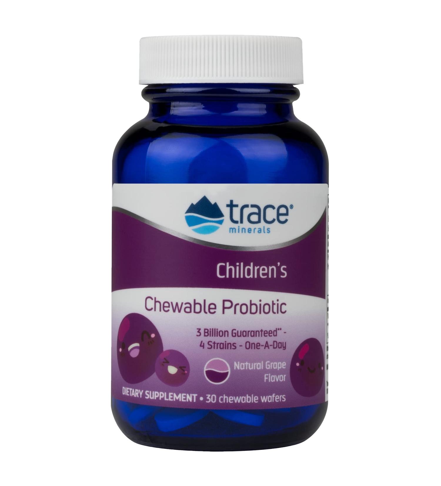 Trace Minerals Research Children's Chewable Probiotic - Concord Grape Flavor | 30 Chewables - Buy Online on GoSupps.com
