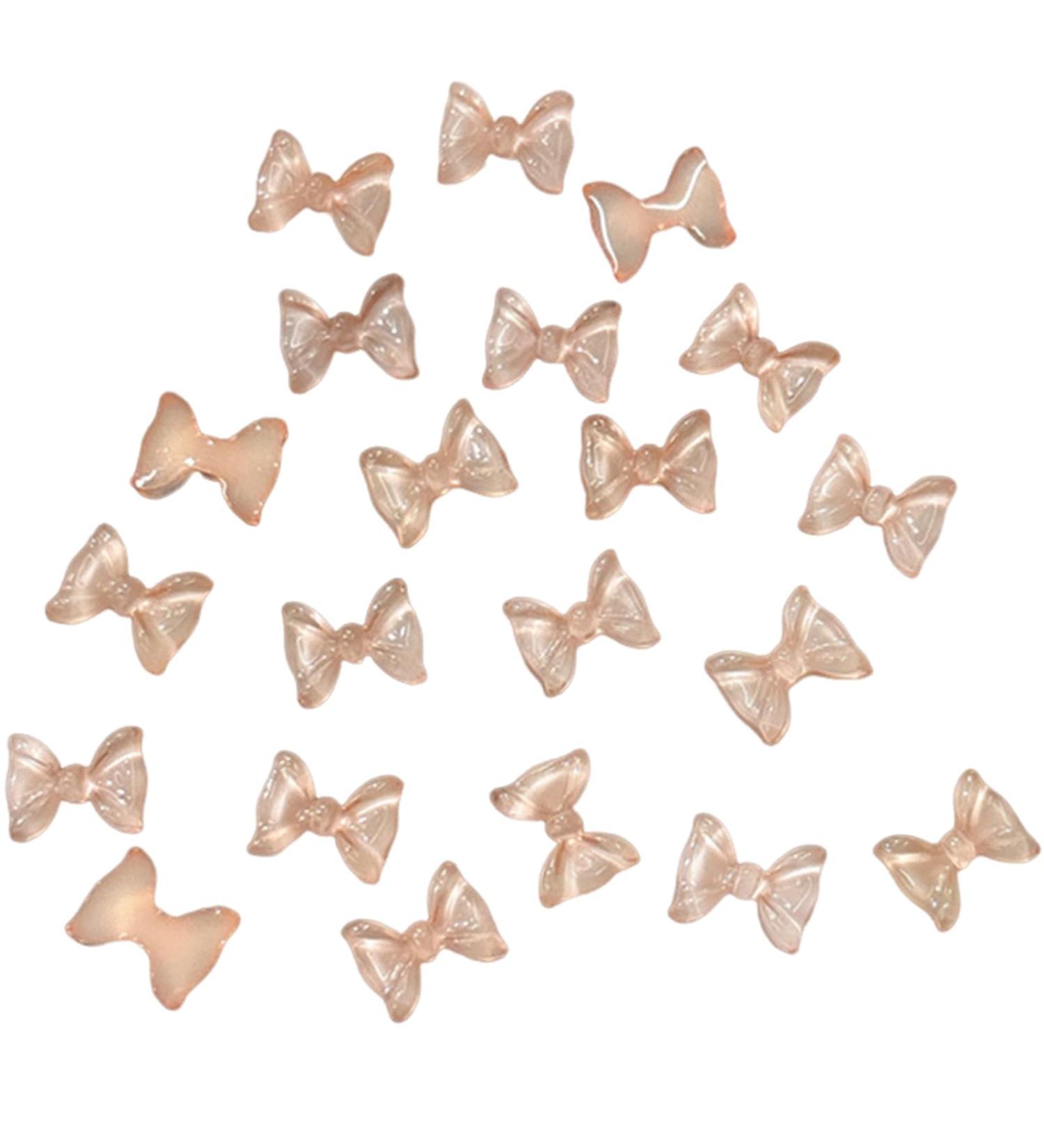 50x Cute Bowknot Nail Resin Nails Art Decorations 3D Nails Art Jewels Supplies For Acrylic Nails 50x 3d Nails Art Bowknot Nail Nails Decoration Jewels Supplies pale yellow - Buy Online on GoSupps.com