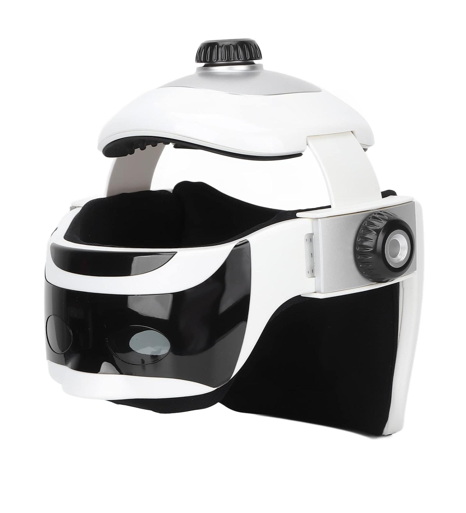 Intelligent 3-in-1 Electrical Head Massage Device | Acupressure Helmet with Heat Light & Music for Stress Relief - International Shipping - Buy Online on GoSupps.com