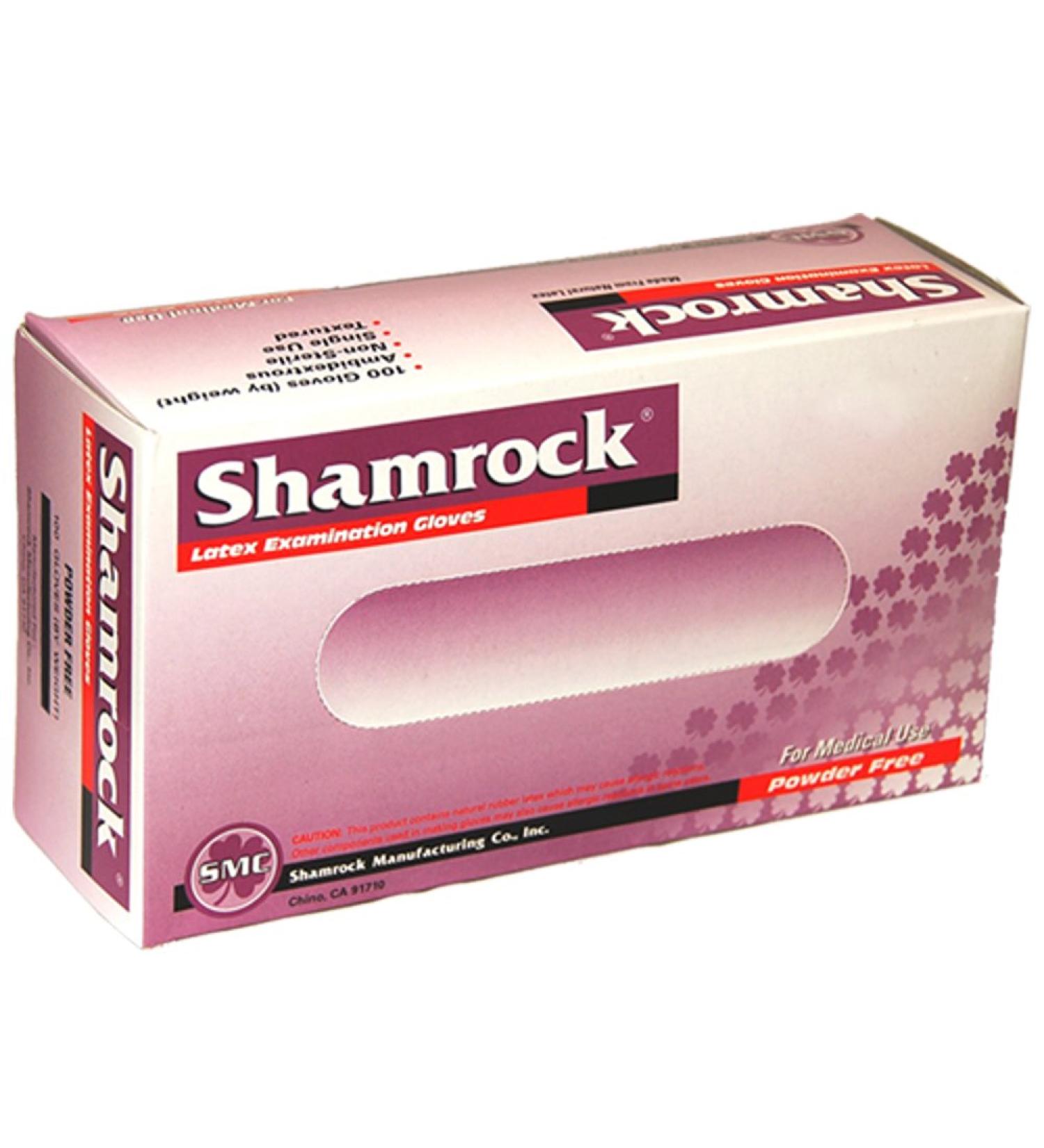 Shamrock 10112-M-cs Med Glove, thin, No Powder, Slick Surface Latex, Medium, Natural