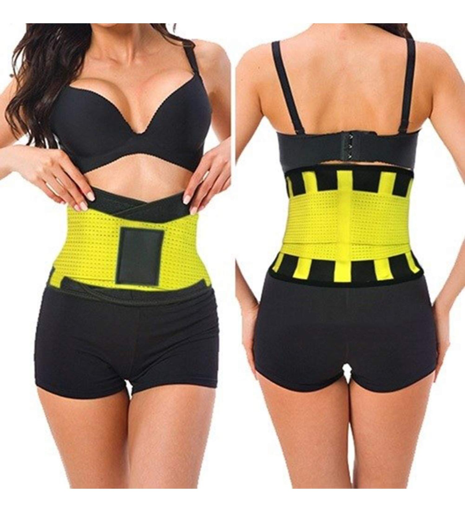 Lumbar brace Men's Elastic Corset Back Lumbar Brace Support Belt Waist Orthopedic Posture Corrector Low Back Belt Waist Support men Yellow X-Large - Buy Online on GoSupps.com