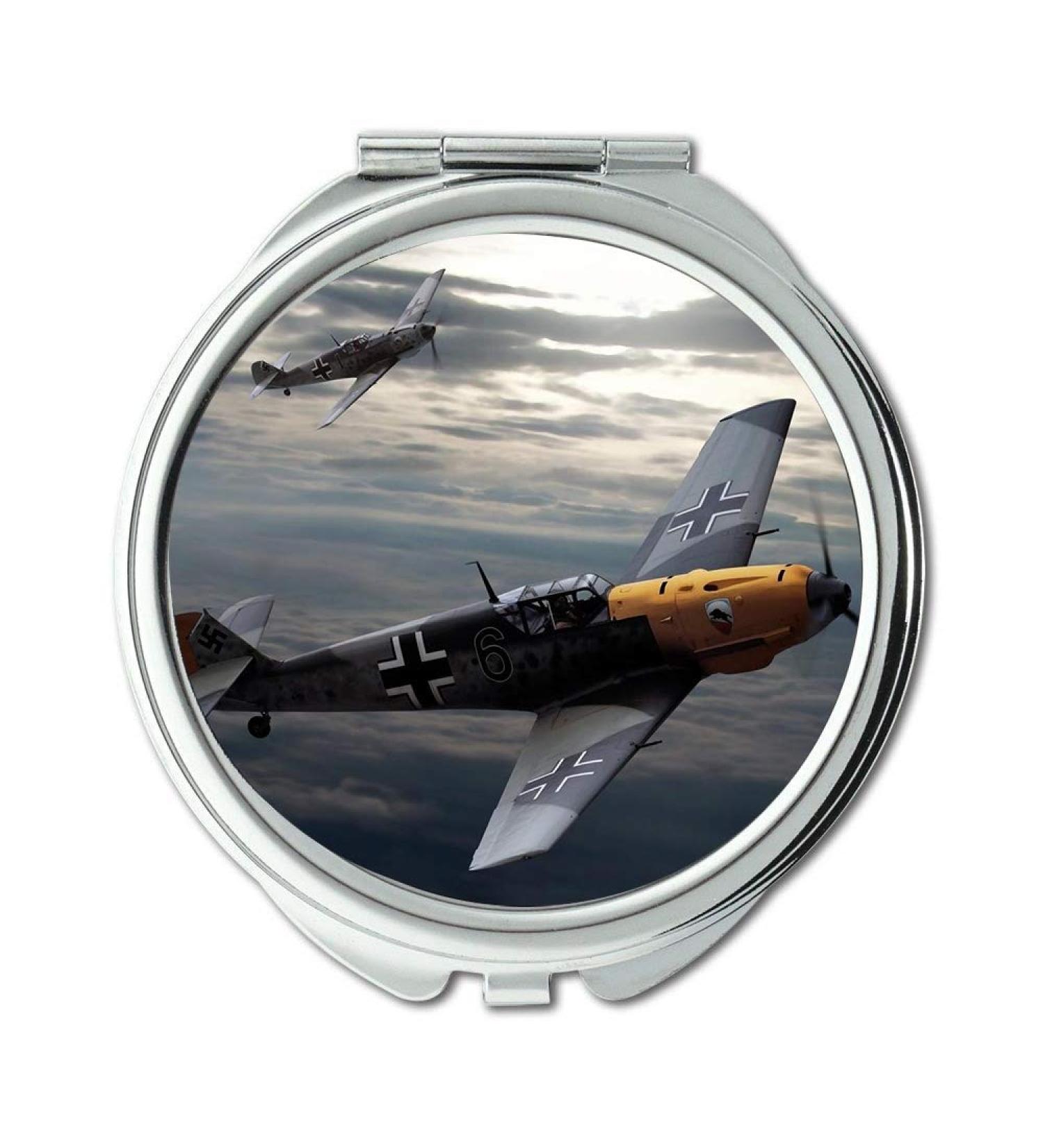 World war aircraft Mirror Compact Mirror fighter wing pocket mirror portable mirror - Buy Online on GoSupps.com