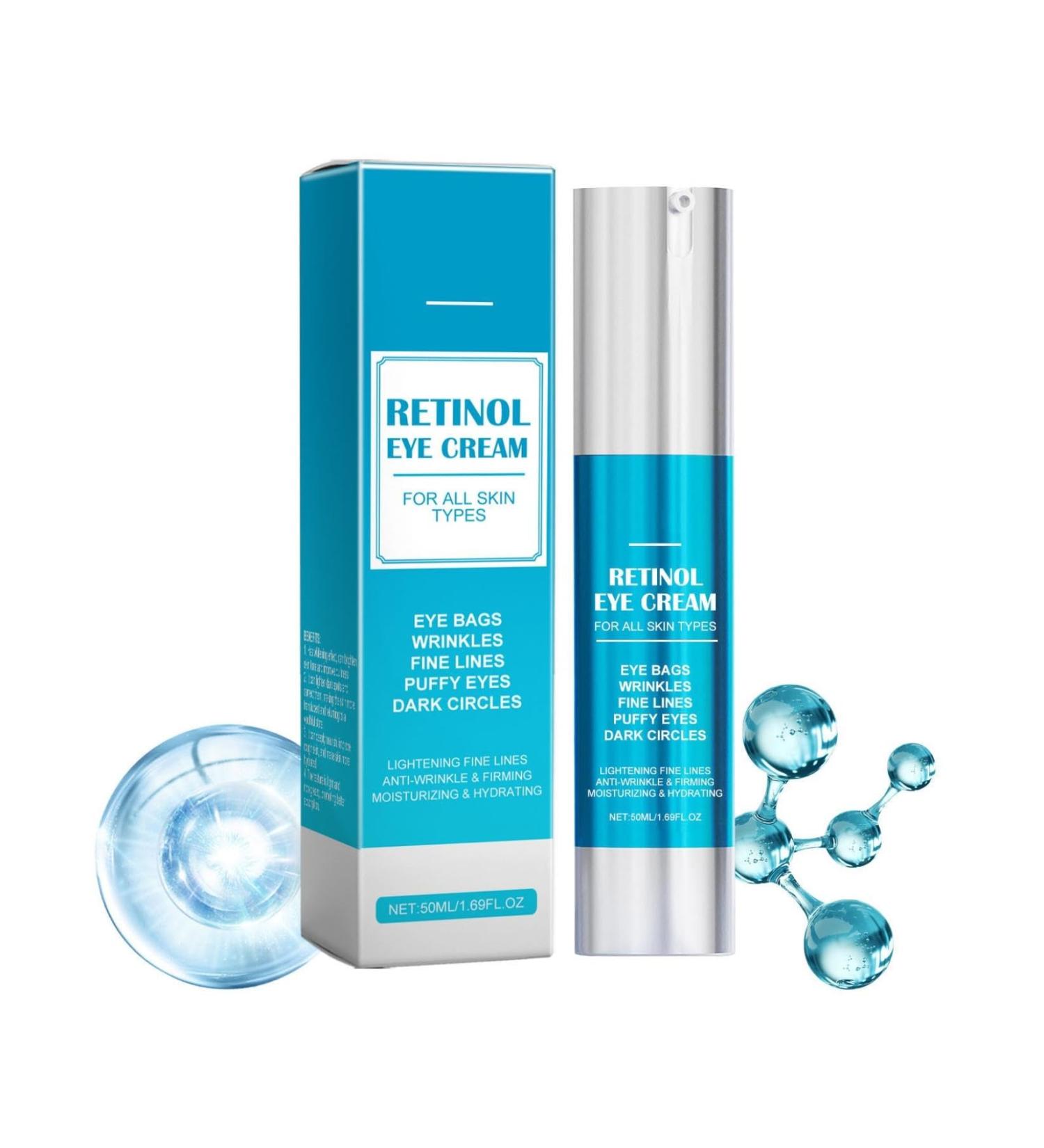 Retinol Under Eye Cream Instant Lift Plus Dark Circles - Instant Firm Eye Tightener Anti Aging Eye Cream for Dark Circles and Puffiness Eye Bags Treatment Skin Care Hydrates & Lifts (1) - Buy Online on GoSupps.com