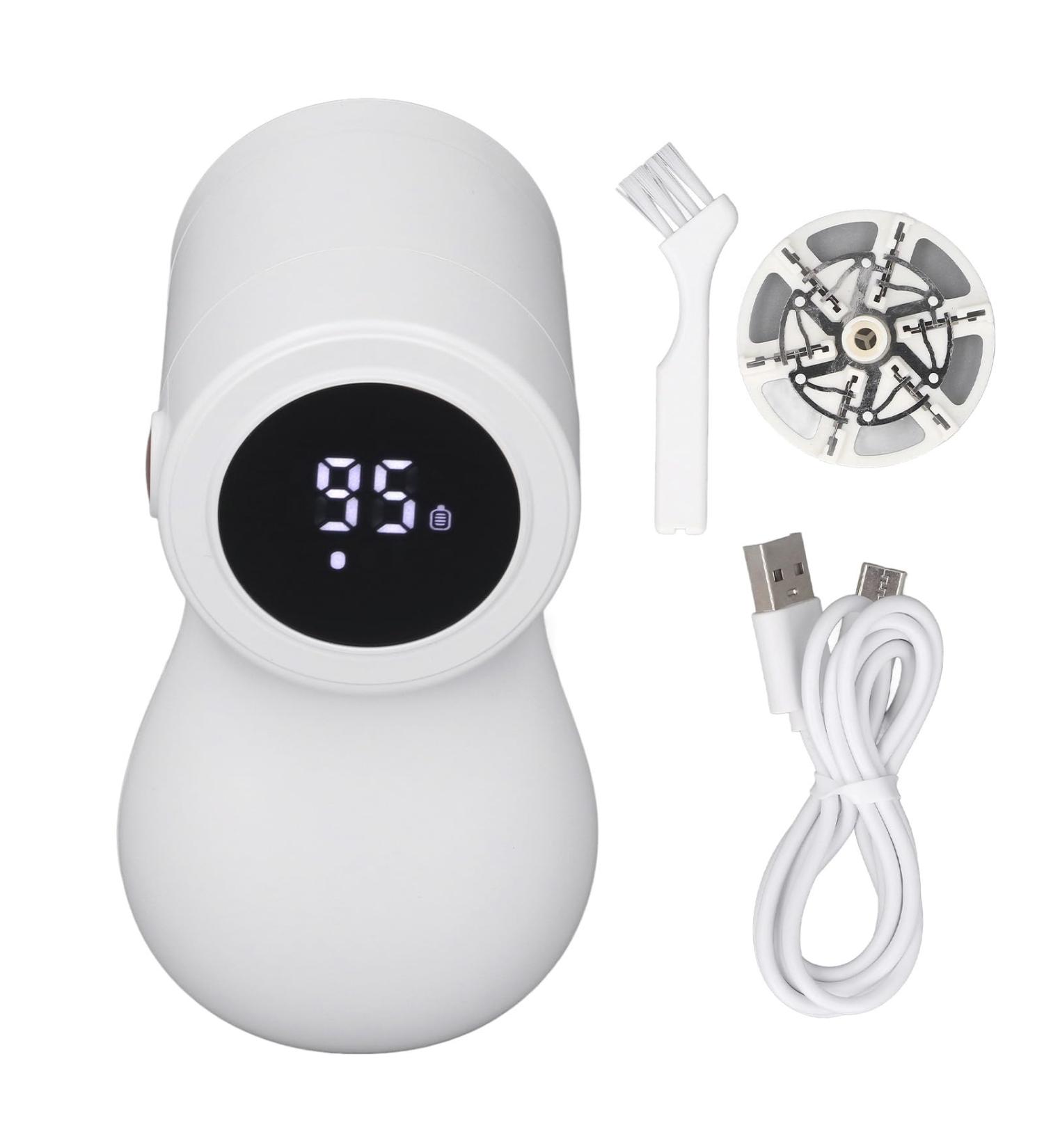 Mumusuki Electric Lint Remover - Handheld Fabric Shaver with Large Blades Suction System 1200mAh Battery Three Speeds & Protective Mesh Cover - Portable & Extra Large for International Shipping - Buy Online on GoSupps.com