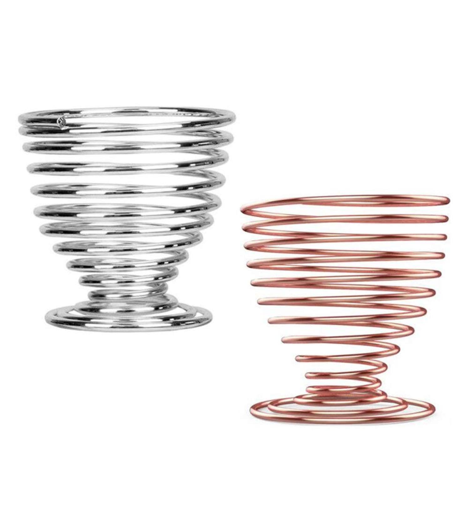 2 Pieces Makeup Blender Sponge Holder - Rose Gold & Silver Metal Stand for Makeup Sponges | International Shipping - Buy Online on GoSupps.com