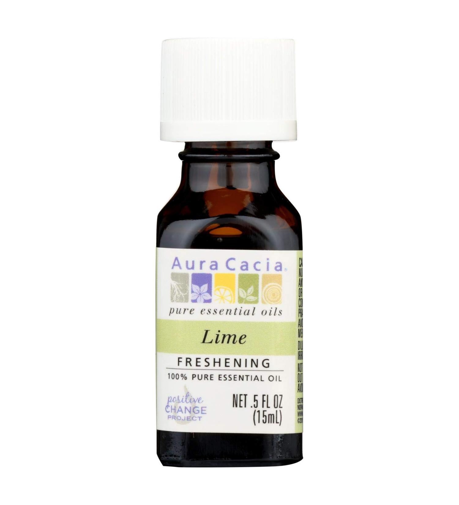 Aura Cacia 100% Pure Essential Oil Lime .5 fl oz (15 ml)