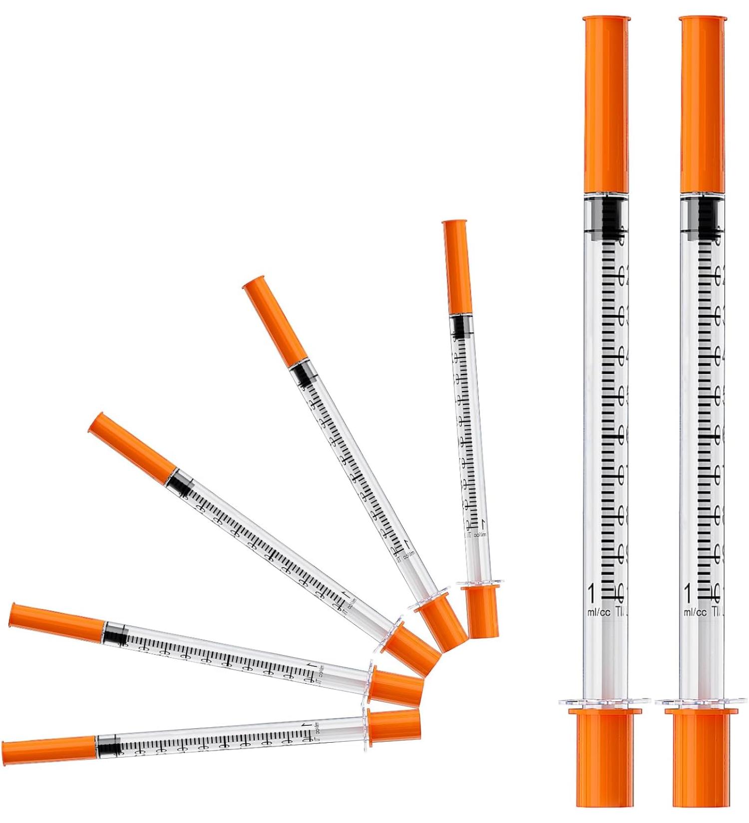  MED NEEDLE 1mL/cc Syringes with Needle U-100 29G 5/16 (8mm) Individually Wrapped - Pack of 100 - Buy Online on GoSupps.com