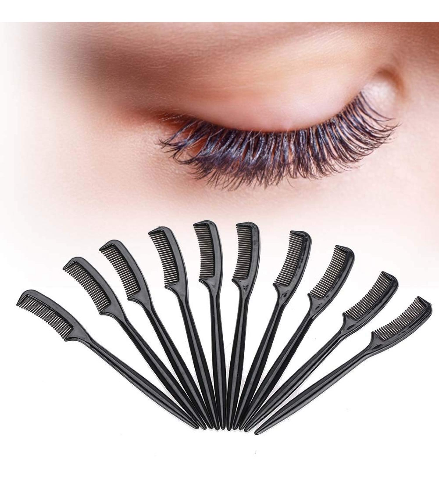 10pcs Plastic Eyelashes Comb Separator Tool | Portable Beauty Makeup Brush - Buy Online on GoSupps.com