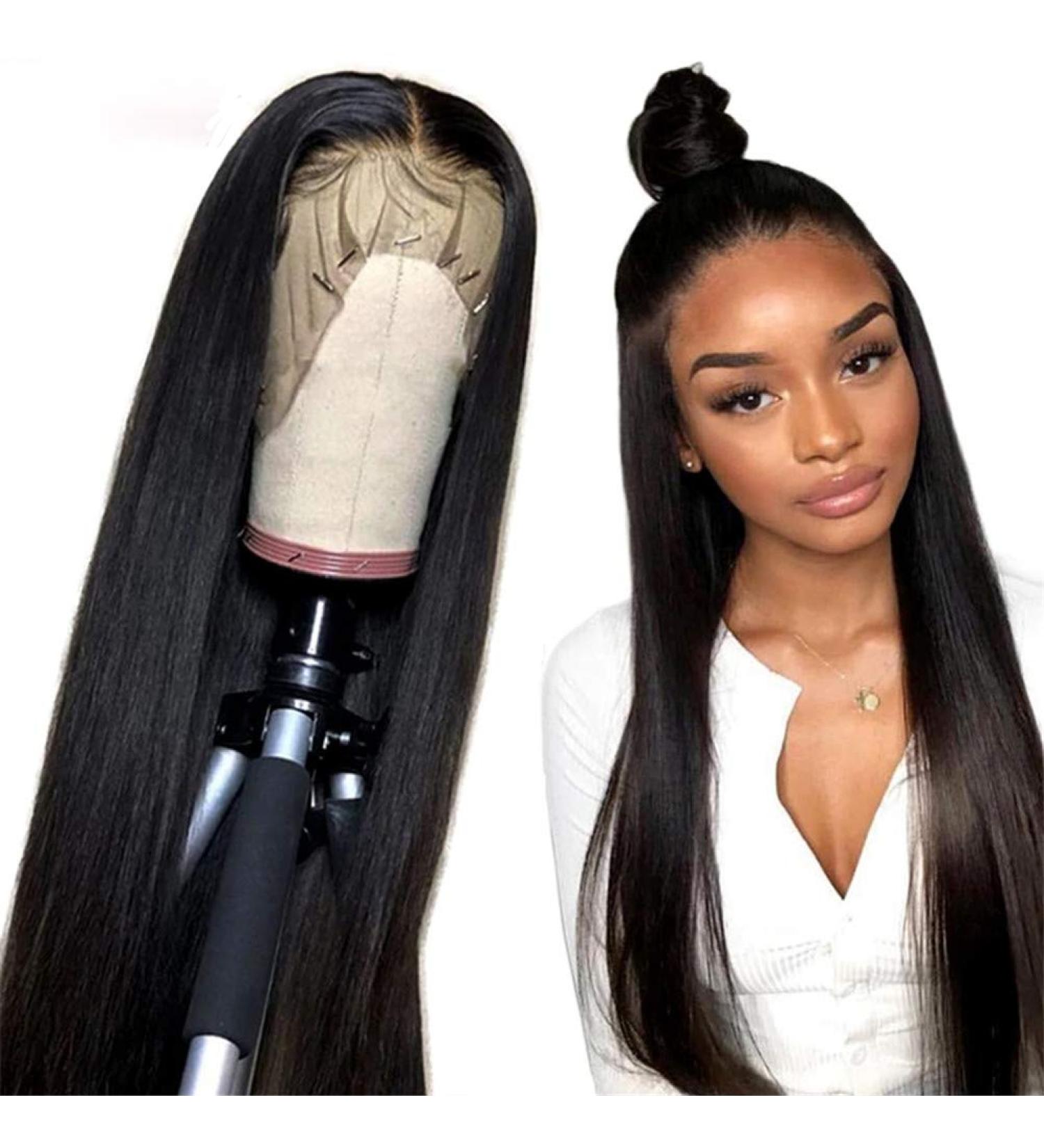 13x4 Lace Front Synthetic Wig for Women - 26 Inch Remy Hair 150% Density Ideal for African Hair - Buy Online on GoSupps.com
