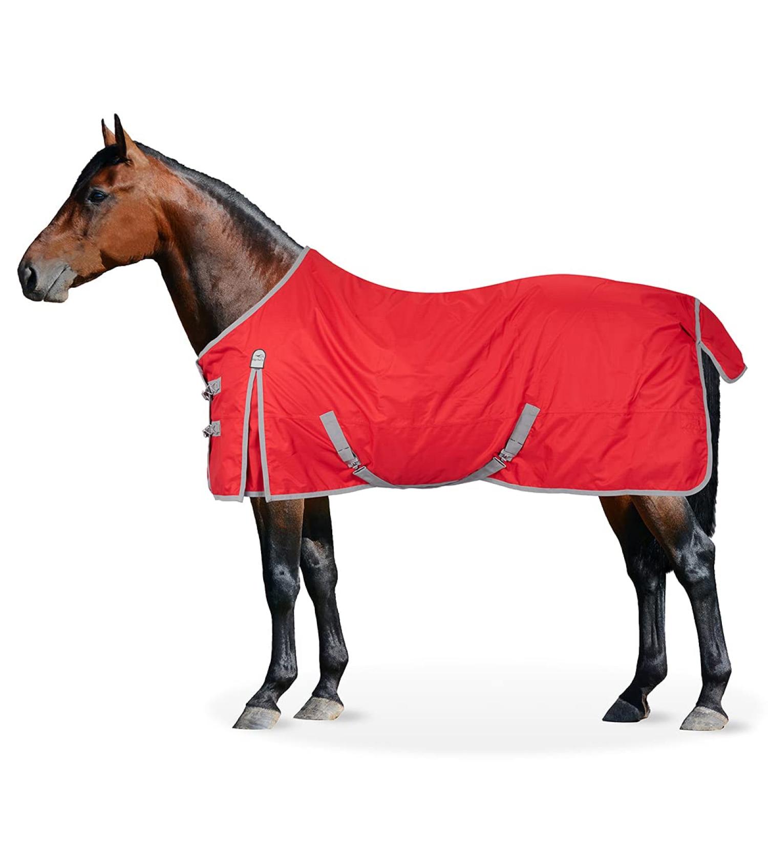 Equinate Rain Blanket Springfield Turnout Blanket with Fleece 125cm Red Red 125cm