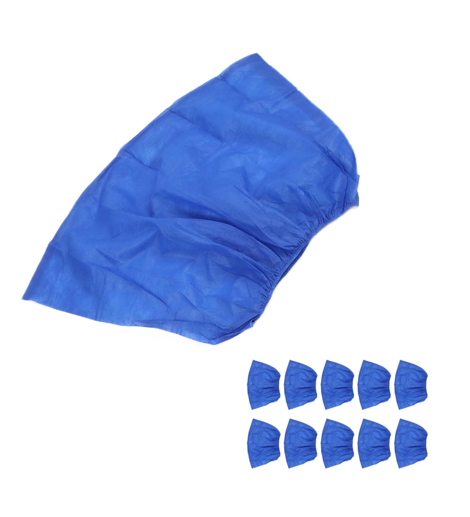 10 Pcs Men's Disposable Cotton Boxer Briefs - Ideal for Travel, Beauty Salons - Blue - Buy Online on GoSupps.com