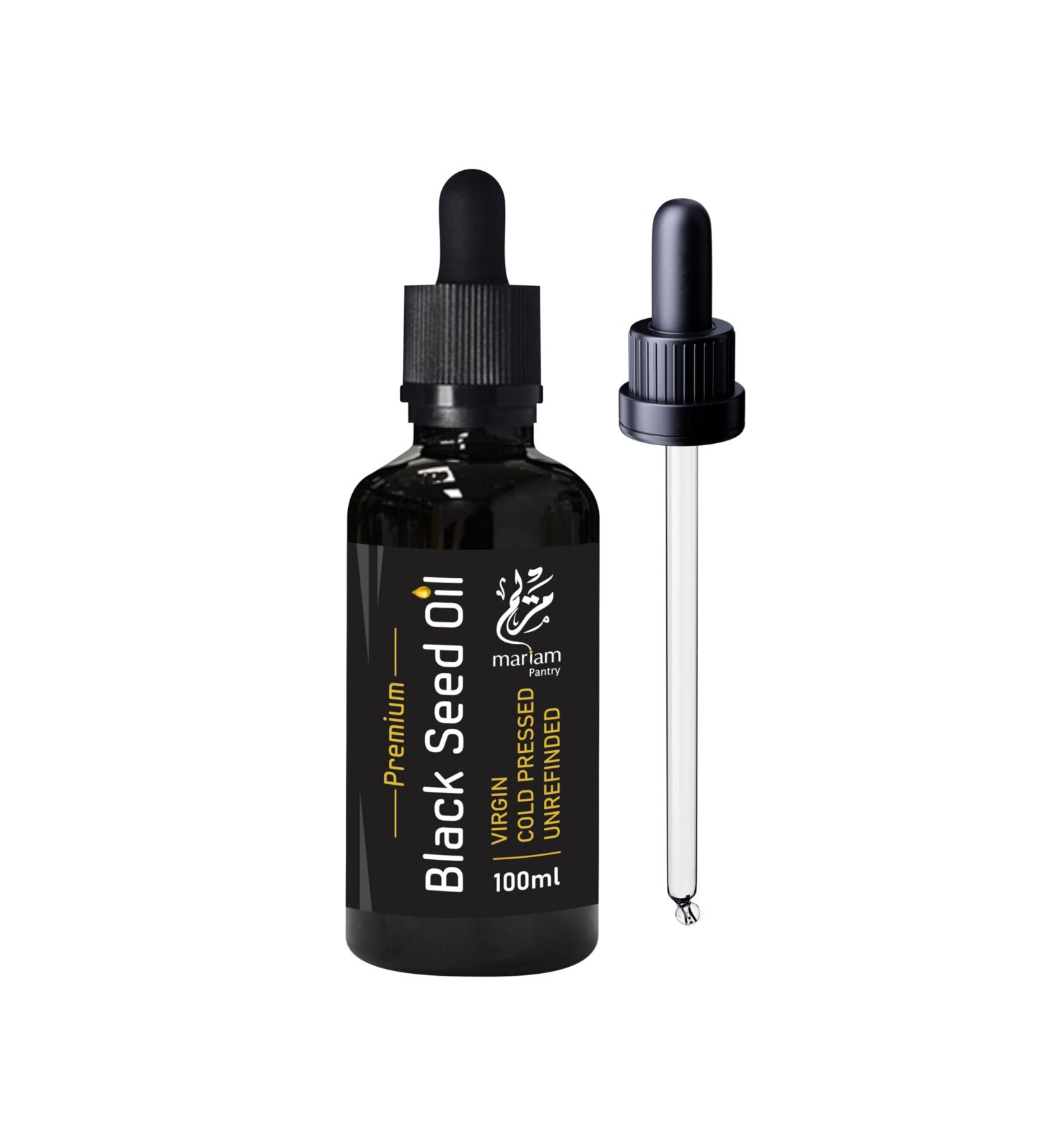 Premium Black Seed Oil - By MariamPantry (100ml Pipette) - Buy Online on GoSupps.com