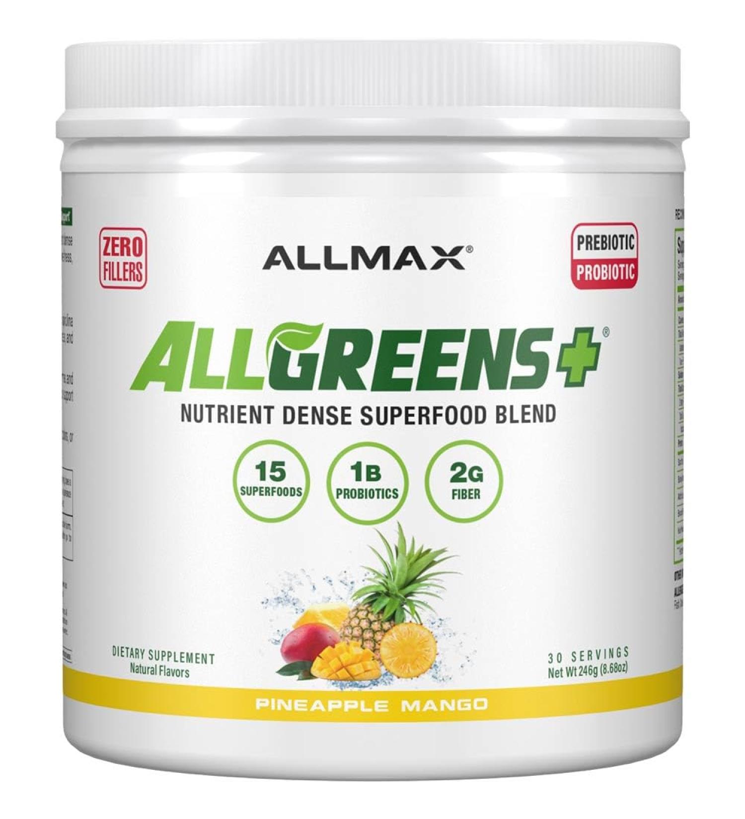 ALLMAX Nutrition ALLGREENS+ Pineapple Mango 246g