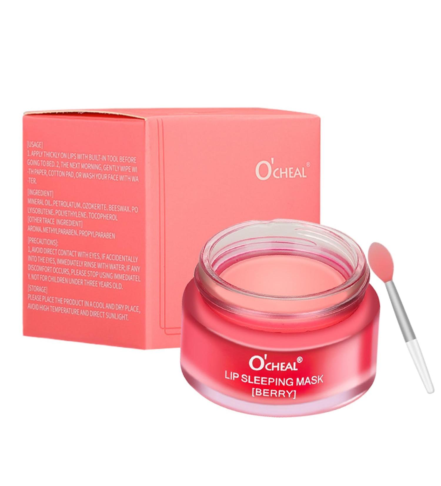 Lip Sleeping Mask Overnight Lip Mask Berry Night Treatment Lip Moisturiser Mask for Dry Chapped Peeling Cracked Lips Fades Lip Lines Deep Moisture Lip Balm Sleep Mask 20g - Buy Online on GoSupps.com