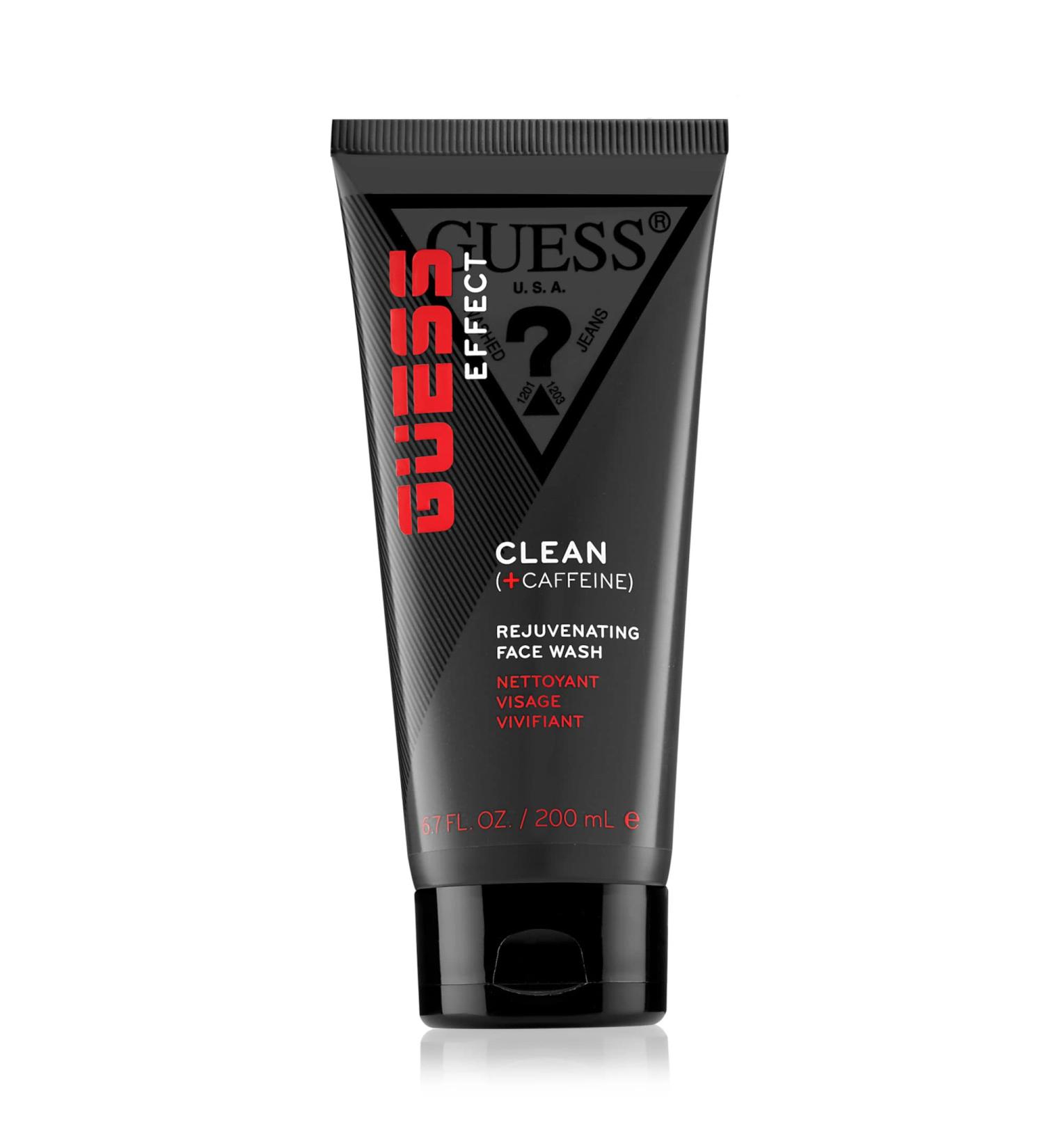 GUESS Effect Grooming CLEAN Face Wash with Caffeine for Men 6.7 Fl Oz - Buy Online on GoSupps.com
