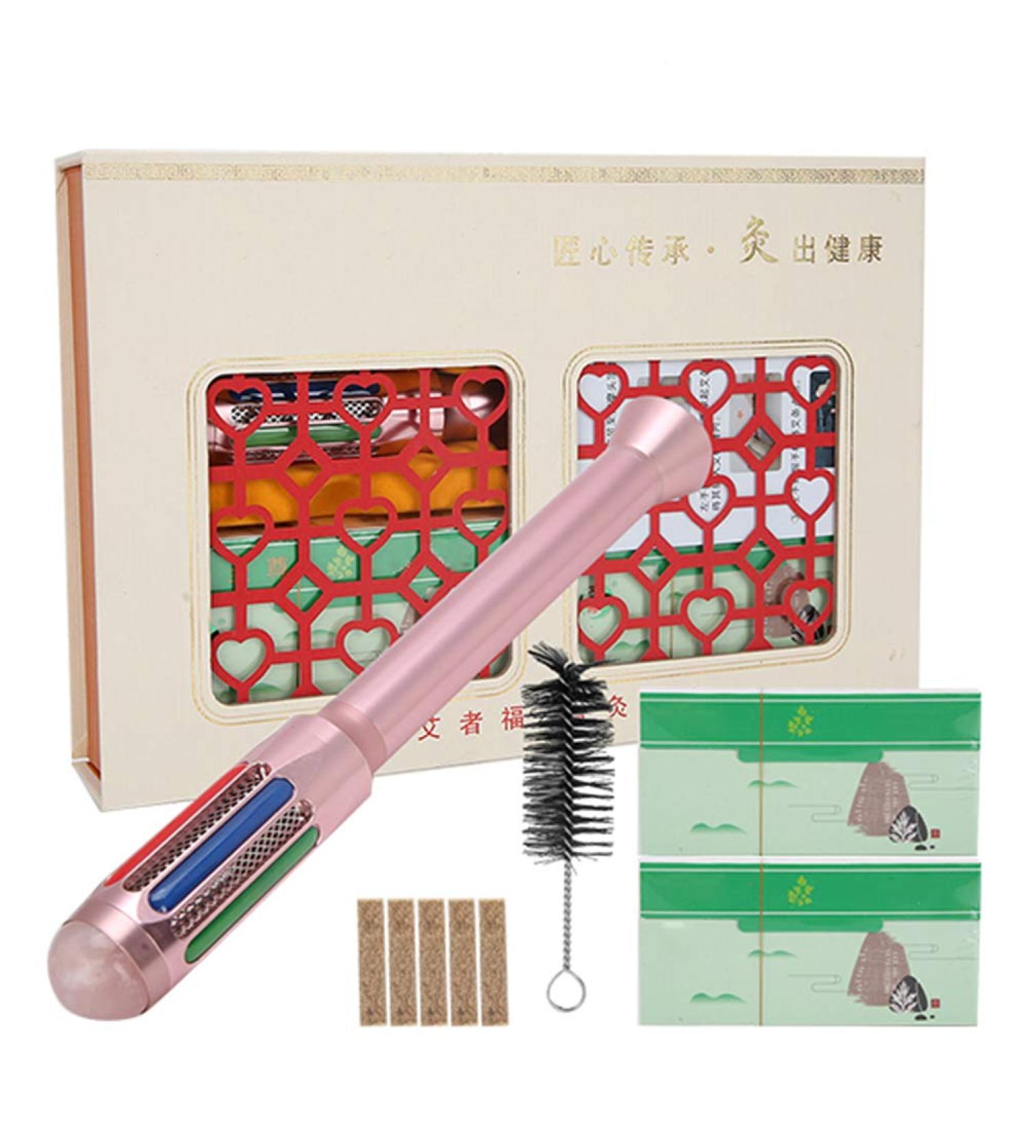 Buy Moxibustion Moxa Sticks & Tab Burner Holder - Large Acupuncture Massage Tool for Wellness - Buy Online on GoSupps.com