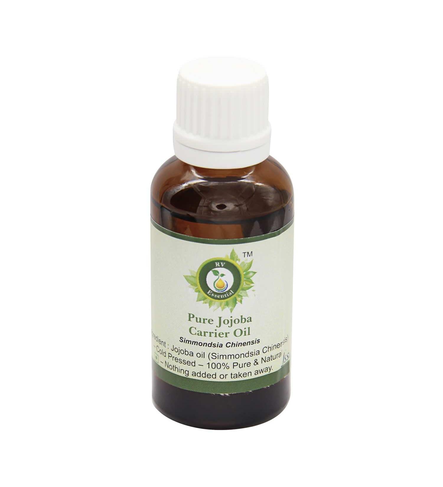 R V Essential Pure Jojoba Carrier Oil 5ml (0.169oz)- Simmondsia Chinensis (100% Pure and Natural Cold Pressed) 0.17 Fl Oz (Pack of 1) - Buy Online on GoSupps.com