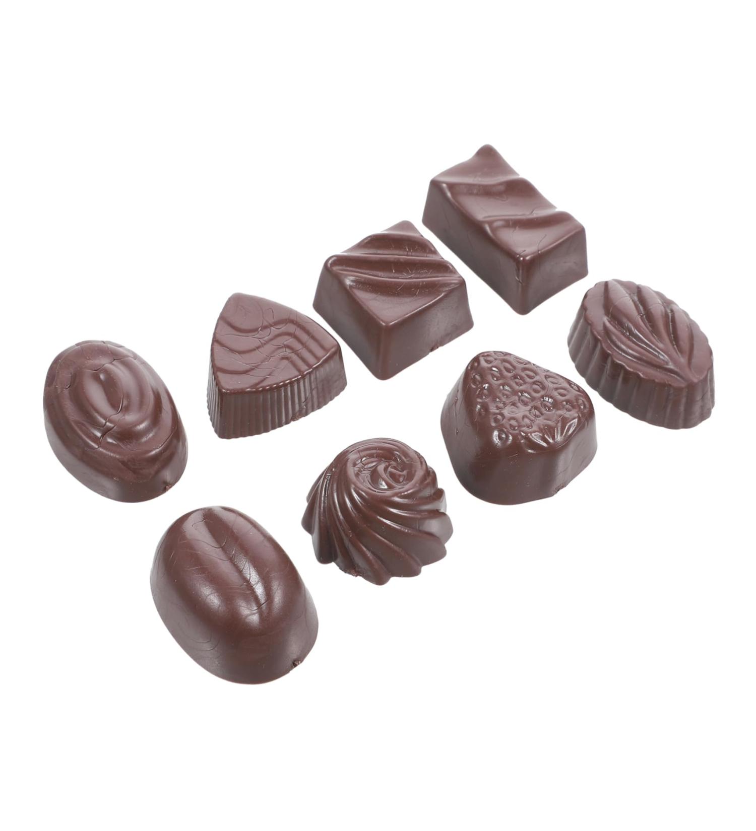 ifundom 16 Pcs Simulation Chocolate Maker Desktop Decor Small Multi-function Chocolate Model Wrappers Charms Candy Photo Cookies Chocolate Art Charms Fake Food Props Taste Pvc Truffle 3d - Buy Online on GoSupps.com