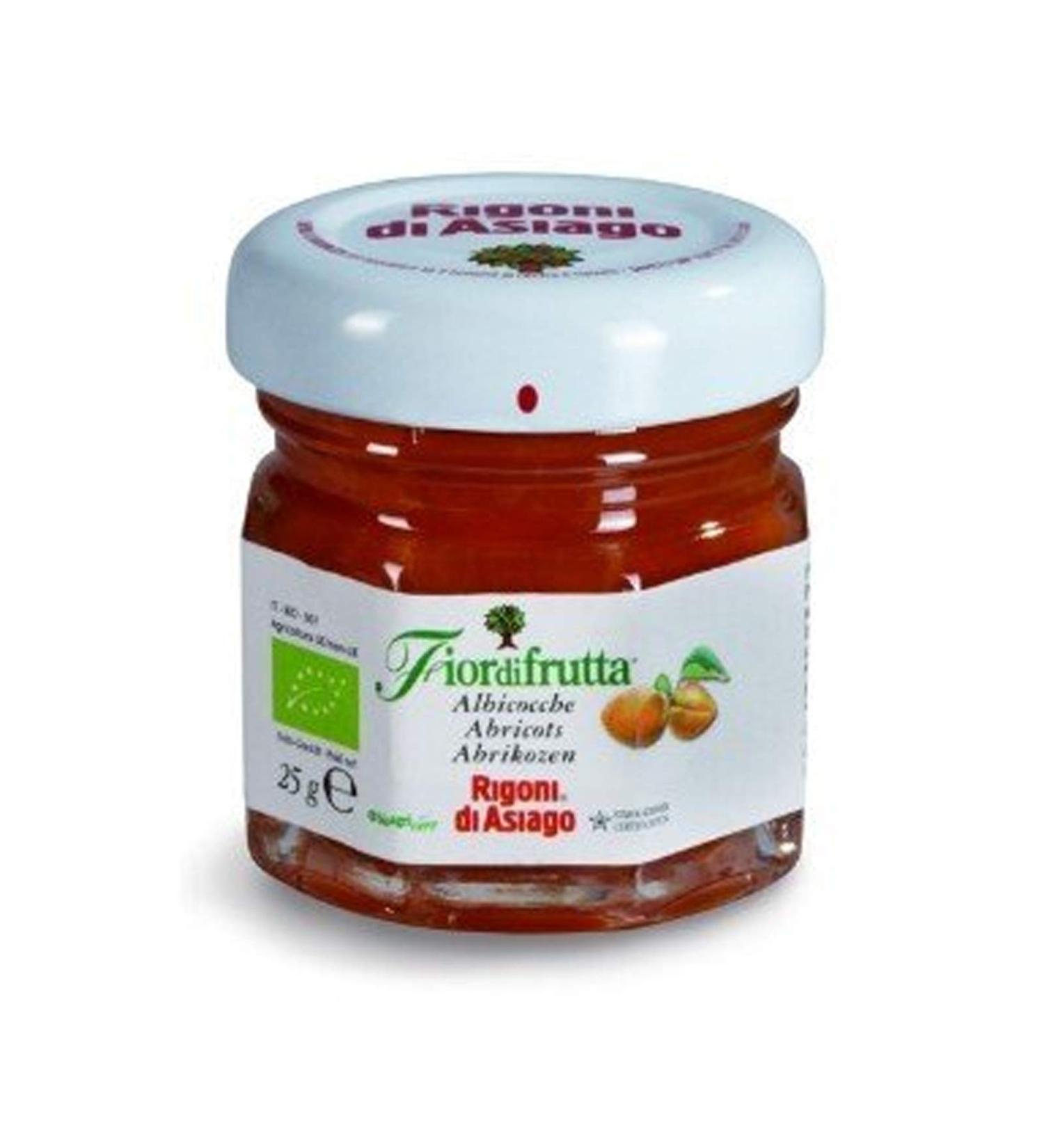 Rigoni di Asiago 24 Mini Albicocs Sugar Confirmation Jars 25 g Single-Dose Flordiphore