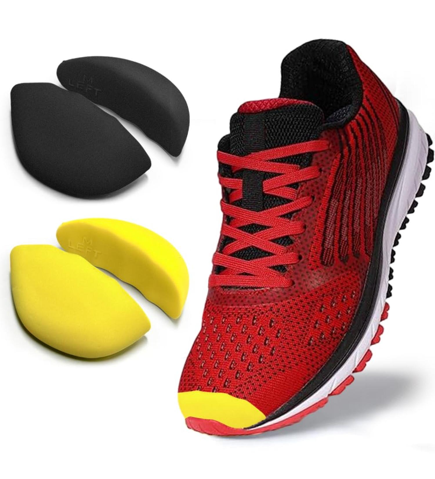 JL-Group Shoe Fillers | Toe Cushion Inserts for Loose Shoes | Adjustable Comfort Insoles (M | Fits 1/2-1 Size Bigger Yellow & Black - Buy Online on GoSupps.com