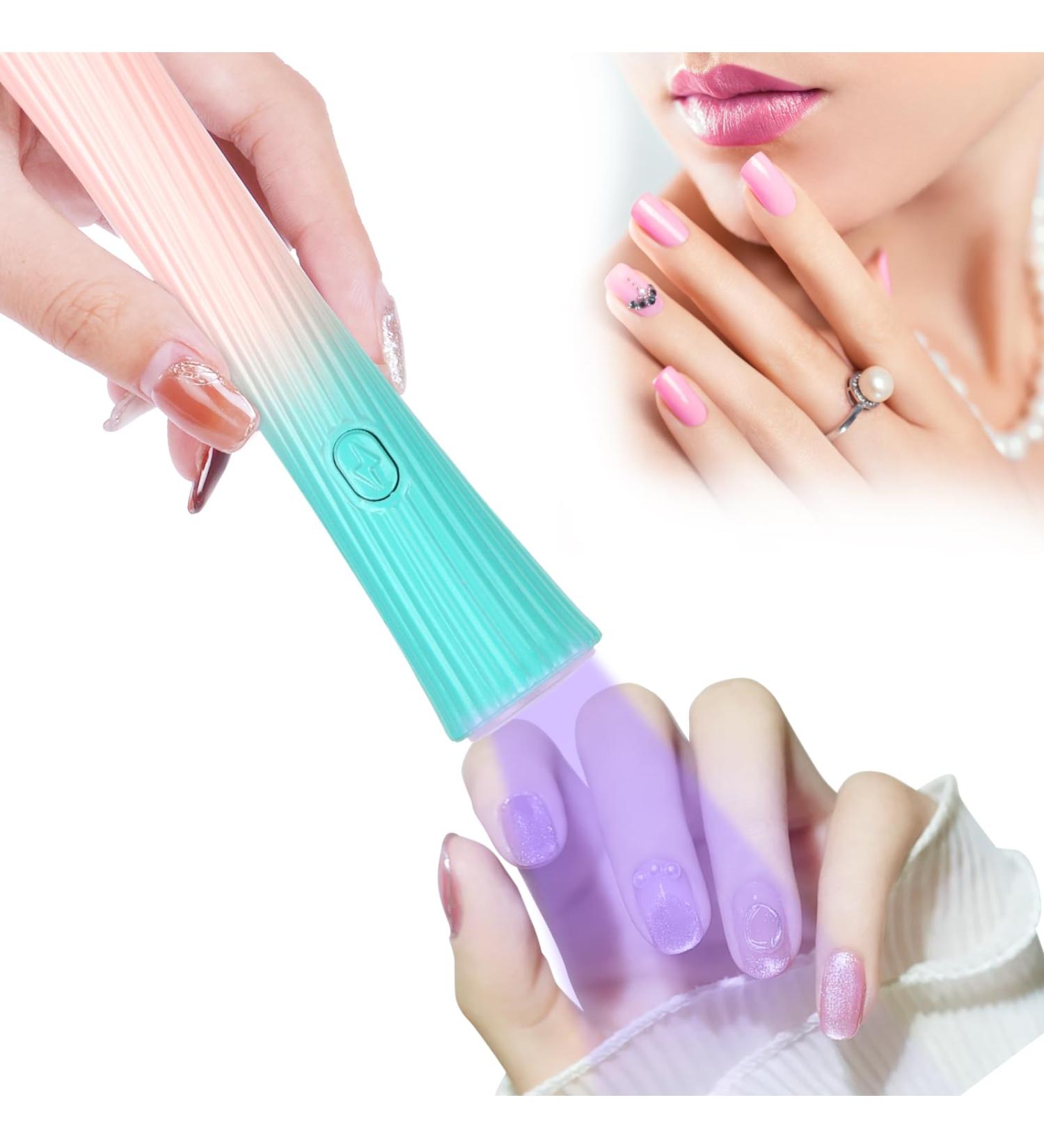 Uraqt Mini UV Lamp for Gel Nails Rechargeable LED Nail Dryer for Quick Drying & Nail Polish Build-Up - Buy Online on GoSupps.com