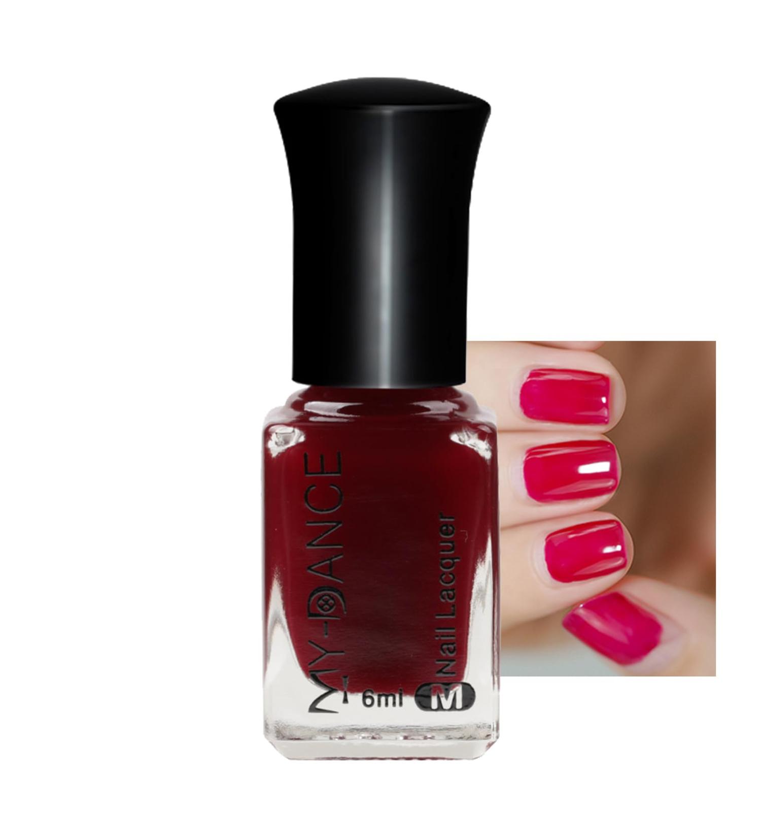 Jelly Nail Polish Clear Red Nail Polish Translucent Quick Dry & High Gloss Nail Varnish No Need Cure Gel Nail Polish Non Toxic Formula Milk Sheer Nail Paint DIY Home Manicure (6ml) GD017 - Buy Online on GoSupps.com