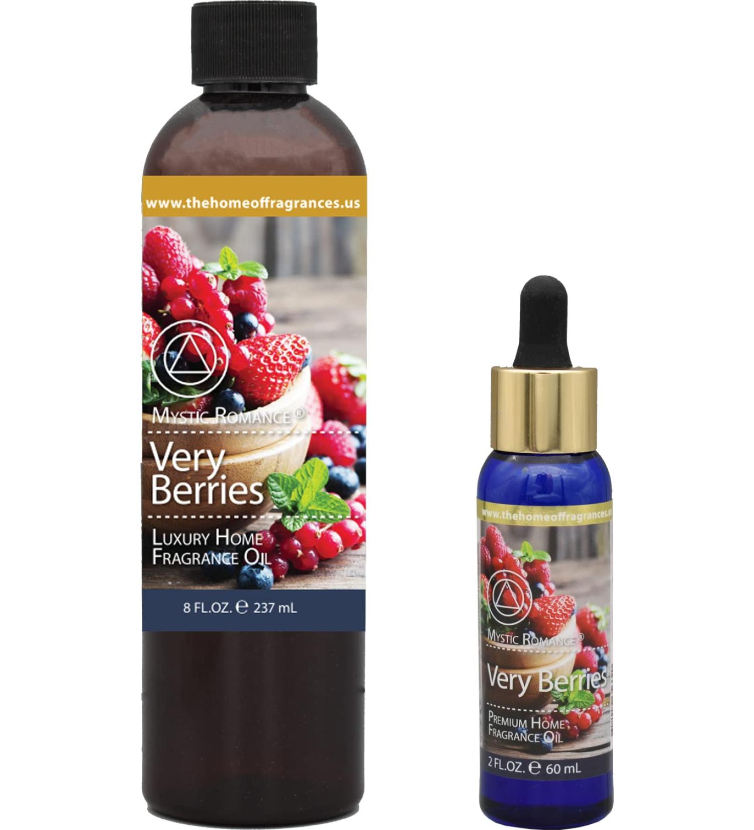 The Home of Fragrances - Set of 2 Bottles of Fragrance Oils - 2oz & 8oz (Very Berrys)