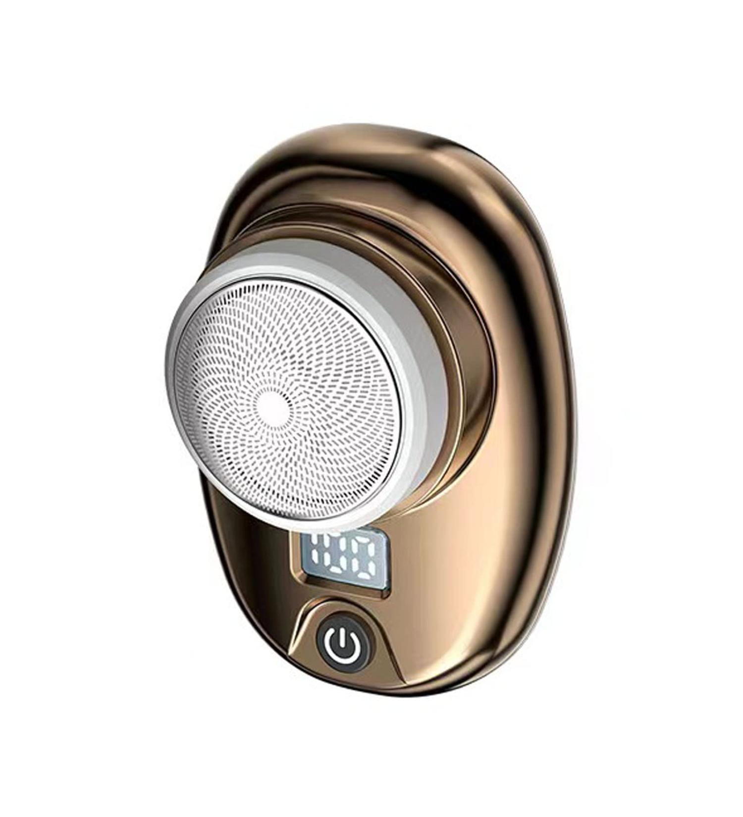 Gradient Space Stone Gradient Mini Shaver Upgrade Mini Electric Shaver Portable Electric Shaver for Men Women Travel Pocket Size Washable Electric Razor with LED Power Display (Gold) - Buy Online on GoSupps.com