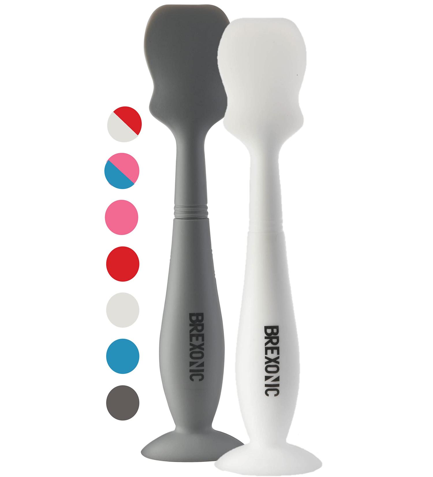 Brexonic Baby Brush Diaper Cream Applicator for Diaper Rashes  Soft Flexible Silicone Bum Brush Newborn and Baby Essentials  Gift Idea for Baby Shower and New Mom (2PK White  Grey) - Buy Online on GoSupps.com