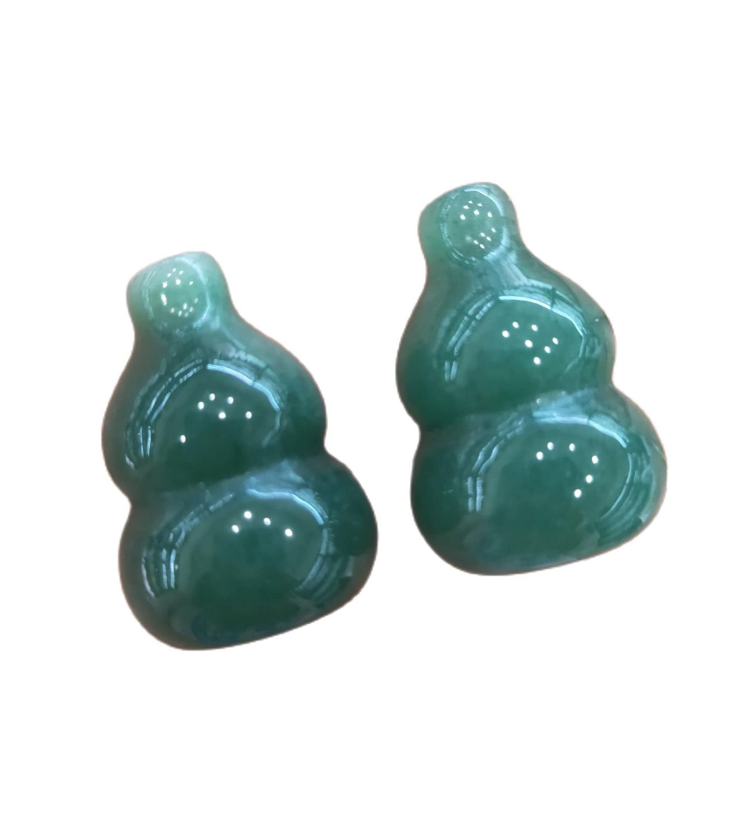 Natural Crystal Rough 2pcs Natural Green Carved Gourd Crystal Stone Cucurbit Decoration Crafts Natural Quartz Crystals - Buy Online on GoSupps.com