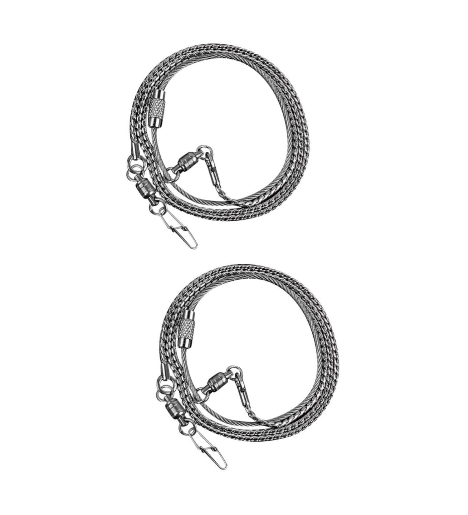 BESPORTBLE 2pcs Steel Foot Chain for Birds Pet Harness Cockatiel Harness - Off Birds Anklet Parrot Leash Leg 55X1.9CMx2pcs Silverx2pcs - Buy Online on GoSupps.com