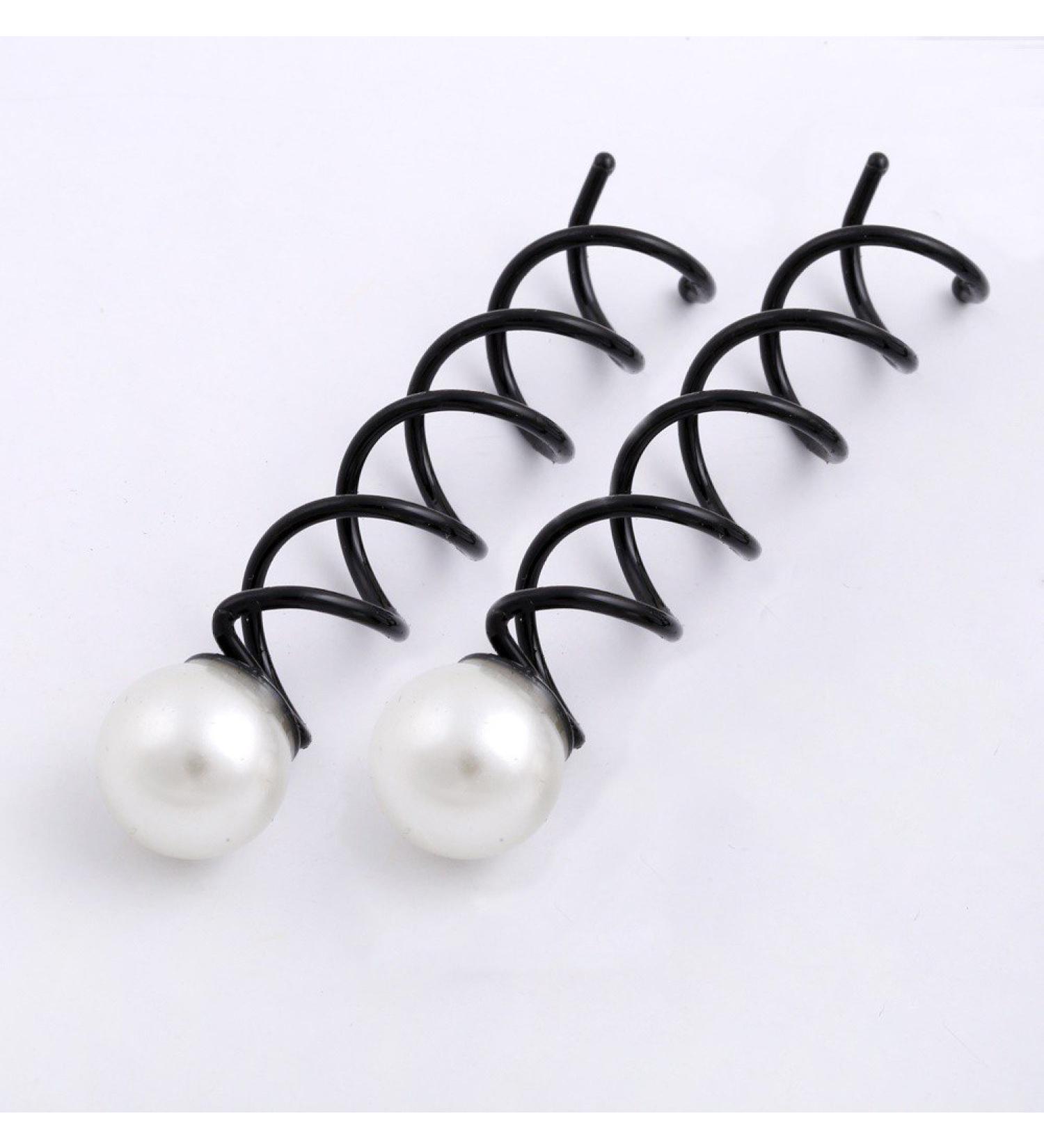 A&A Hair Accessories Hair Screw Hair Scroo Cream Mother of Pearl Hair Fastener