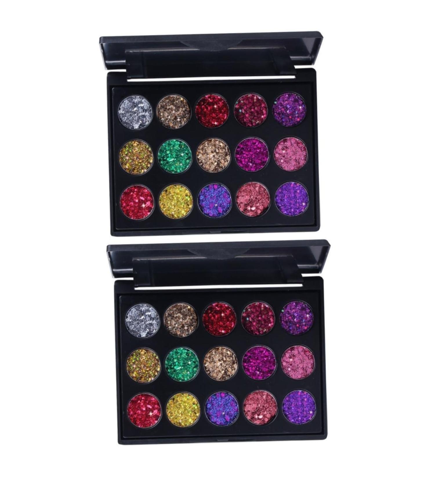 Balacoo 2pcs 15 Matte Pallet Shadow Combination Makeup Pearly Eye Colors Cosmetic Lustre 1 count (Pack of 1) As Shownx2pcs - Buy Online on GoSupps.com