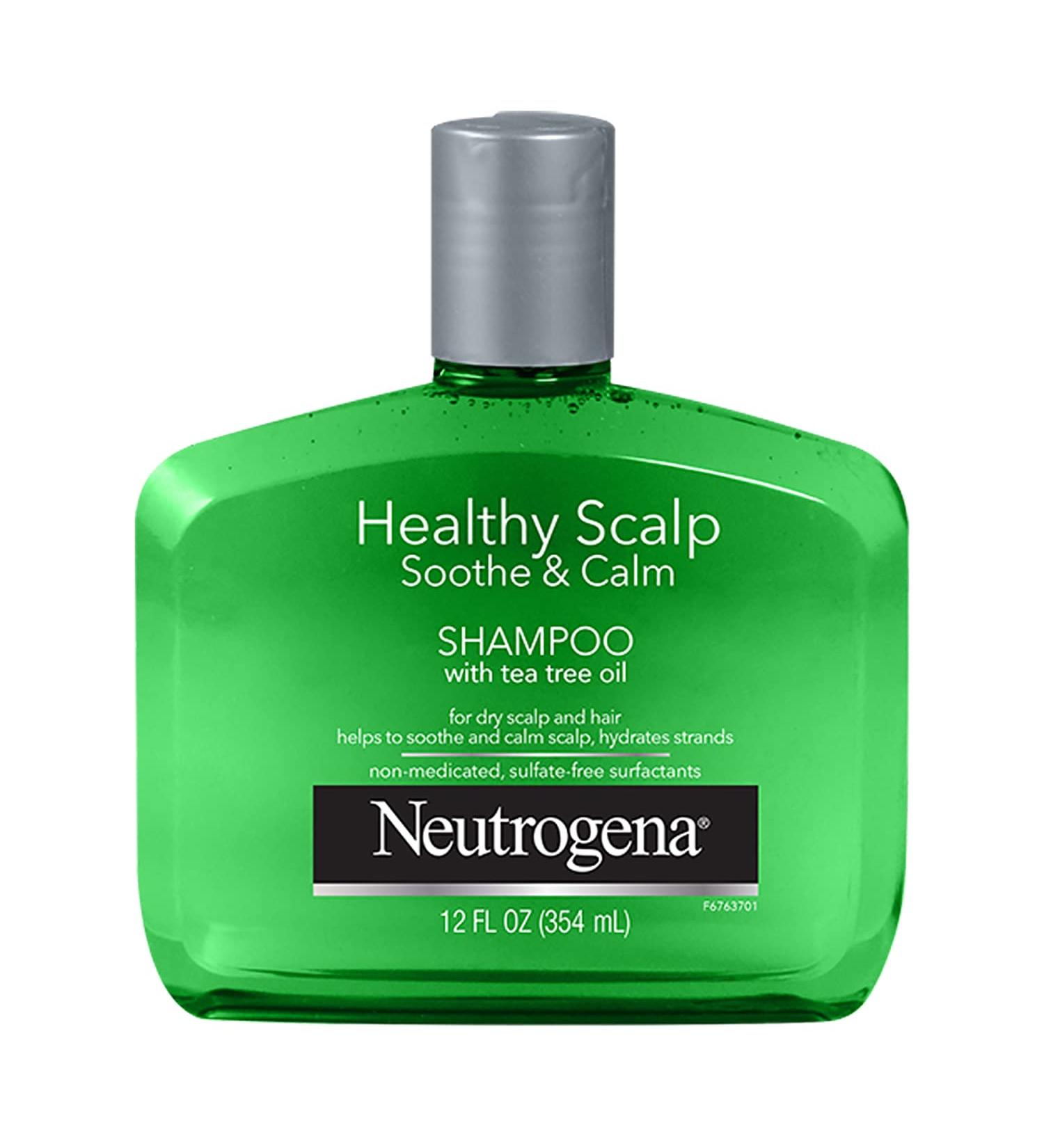 Neutrogena Soothing & Calming Healthy Scalp Shampoo with Tea Tree Oil - 12oz | pH-Balanced, Paraben-Free, Phthalate-Free - Ideal for Dry Scalp & Color-Treated Hair - Buy Online on GoSupps.com