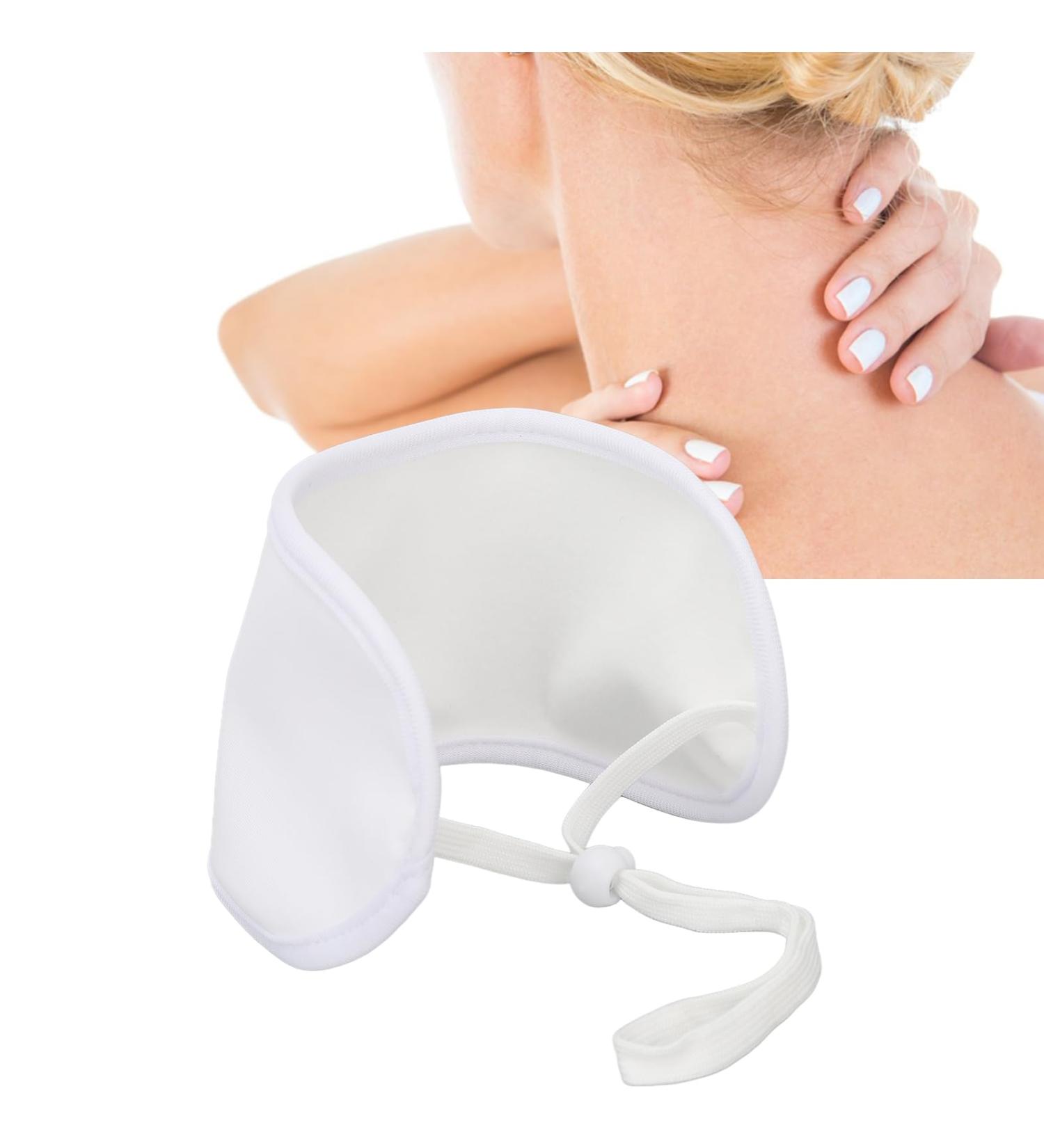 Narrow Right Wing Oil Wrap | White Earolinus Oil Compress | Flexible & Reusable Pain Relief for Thyroid Nodes - Buy Online on GoSupps.com