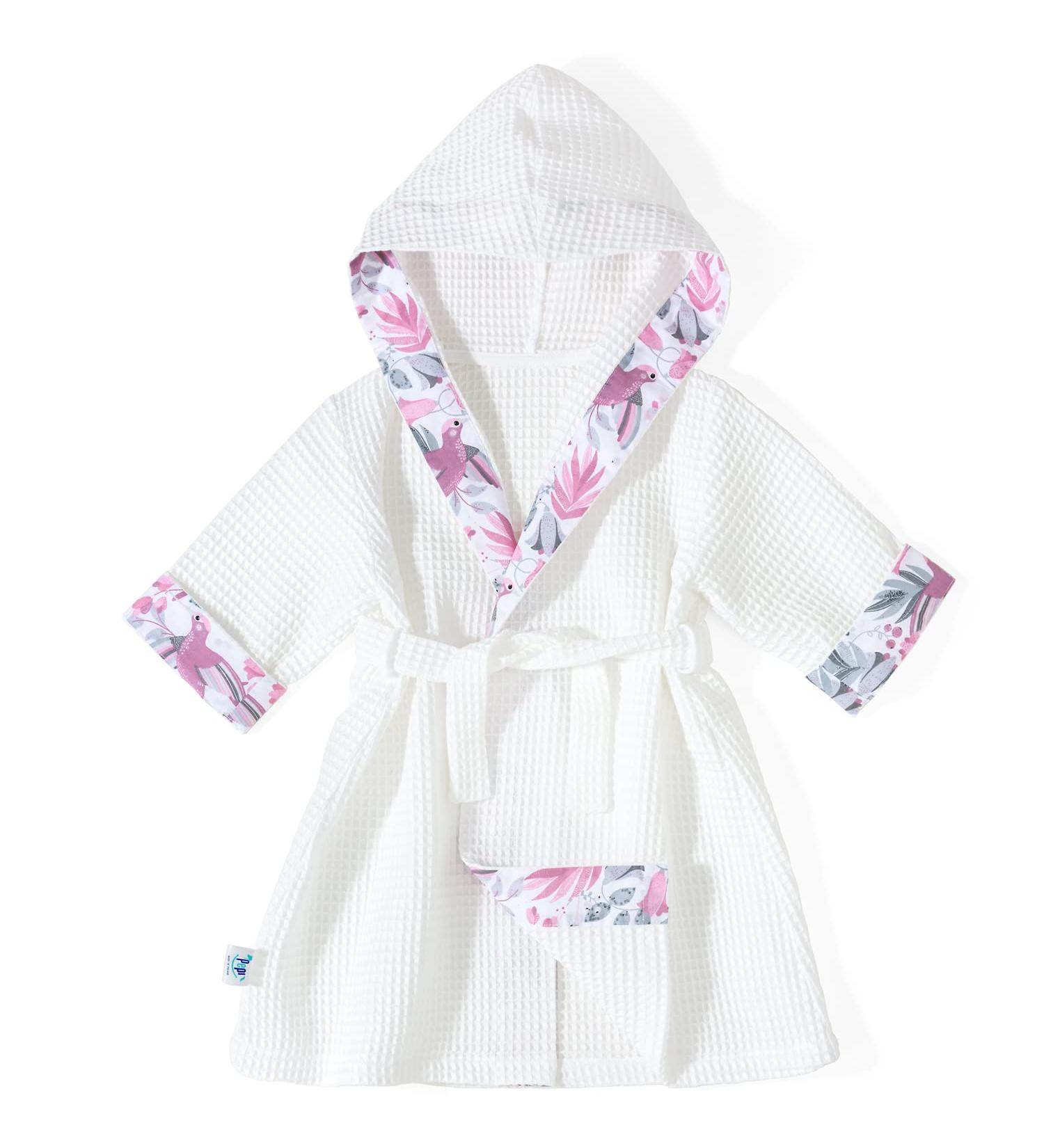 Buy Pepi Kids Bathrobe - Unisex 100% Cotton Hooded Baby Robes Made in Poland | Hummingbird Size L - Buy Online on GoSupps.com