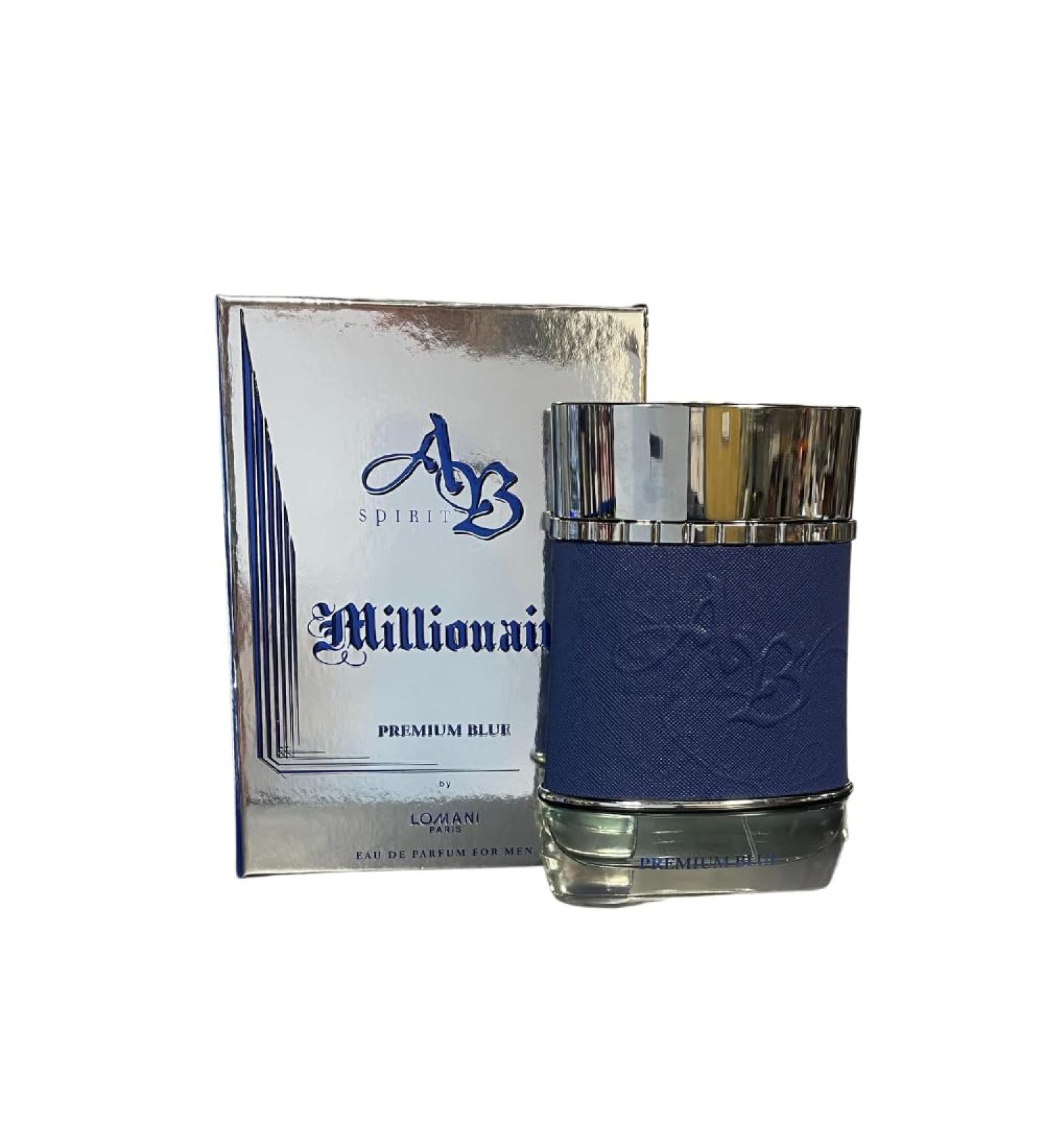 Lomani Ab Spirit Millionaire Premium Blue for Men - 3.3 oz EDP Spray Parfum 3.3 Fl Oz (Pack of 1)