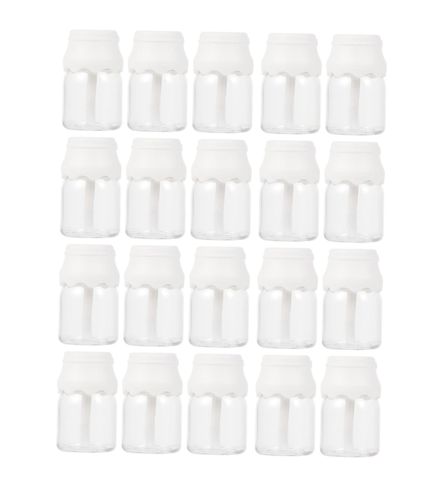 INOOMP 20 pi ces Lot de Tubes Gloss Transparent Miniatures avec Bouchon Blanc Contenants Vides pour L vres et Soin L vres Rechargeables Design Bouteille Portable et L ger Applicateur - Buy Online on GoSupps.com