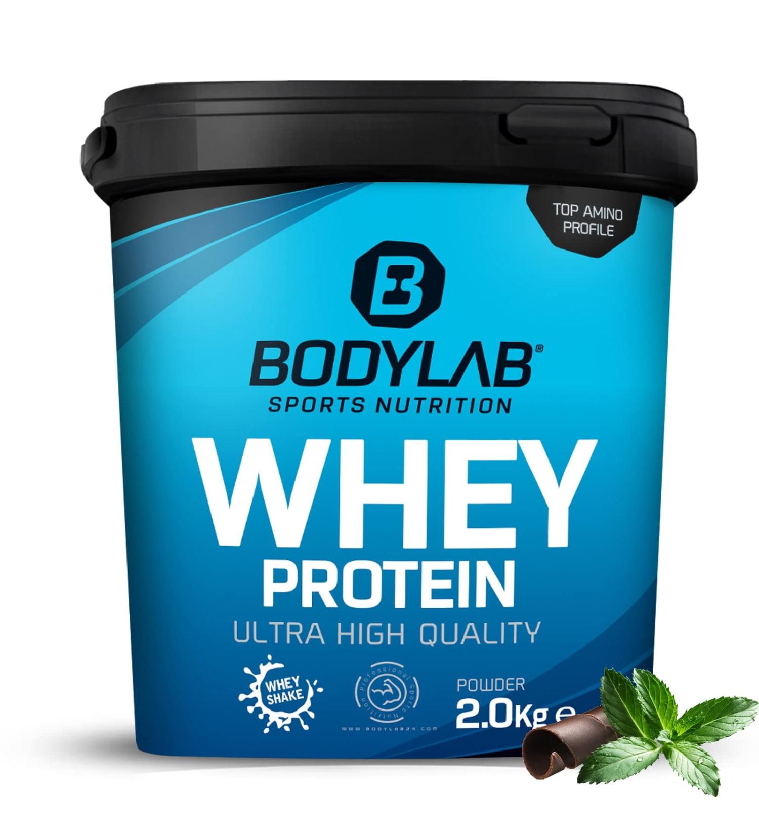 Bodylab24 Whey Protein Powder - Chocolate-Mint Flavor 2kg | Buy Premium Protein Online Worldwide - Buy Online on GoSupps.com
