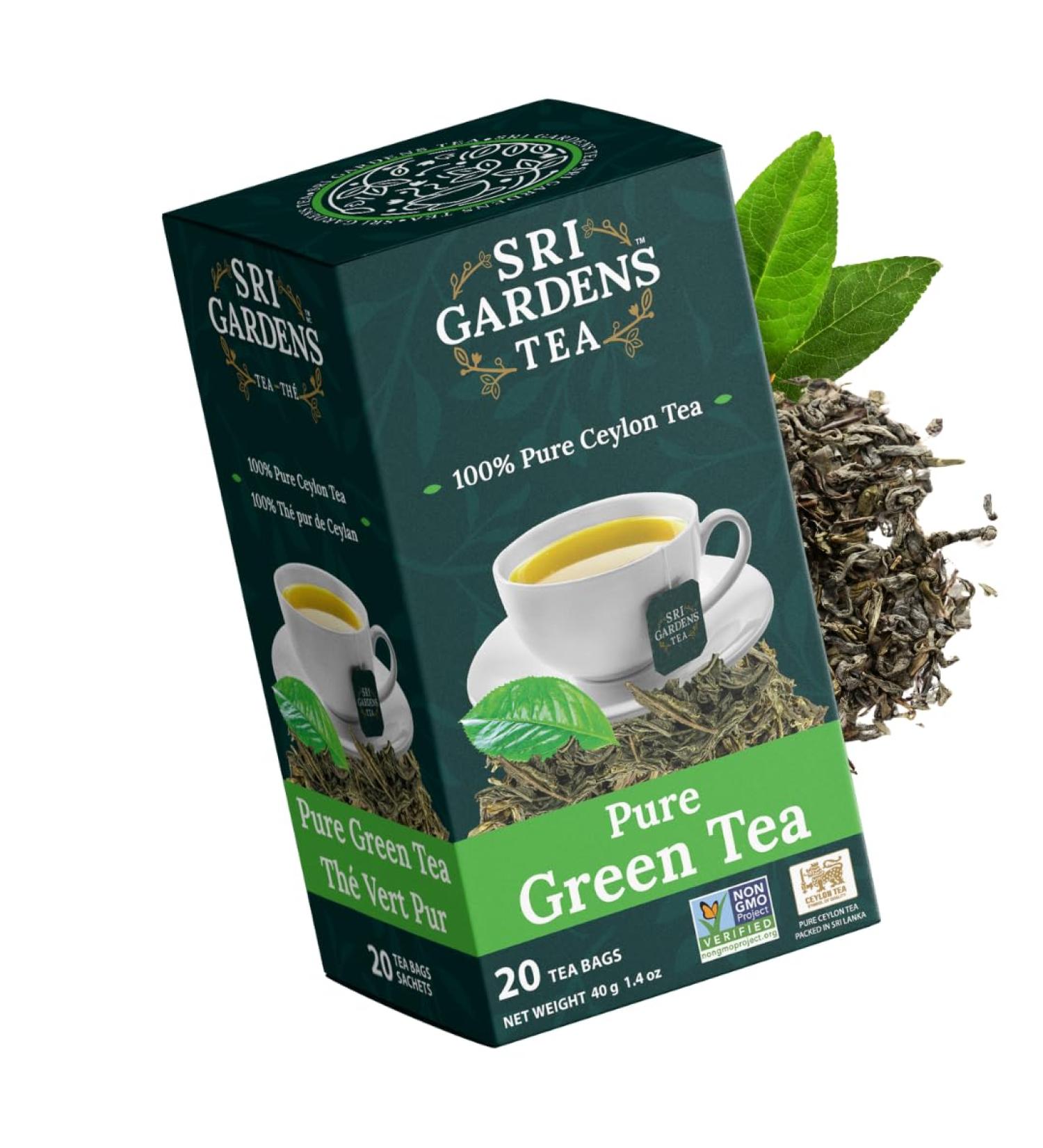 Sri Gardens Tea Green Tea Bags 20 count - Buy Online on GoSupps.com